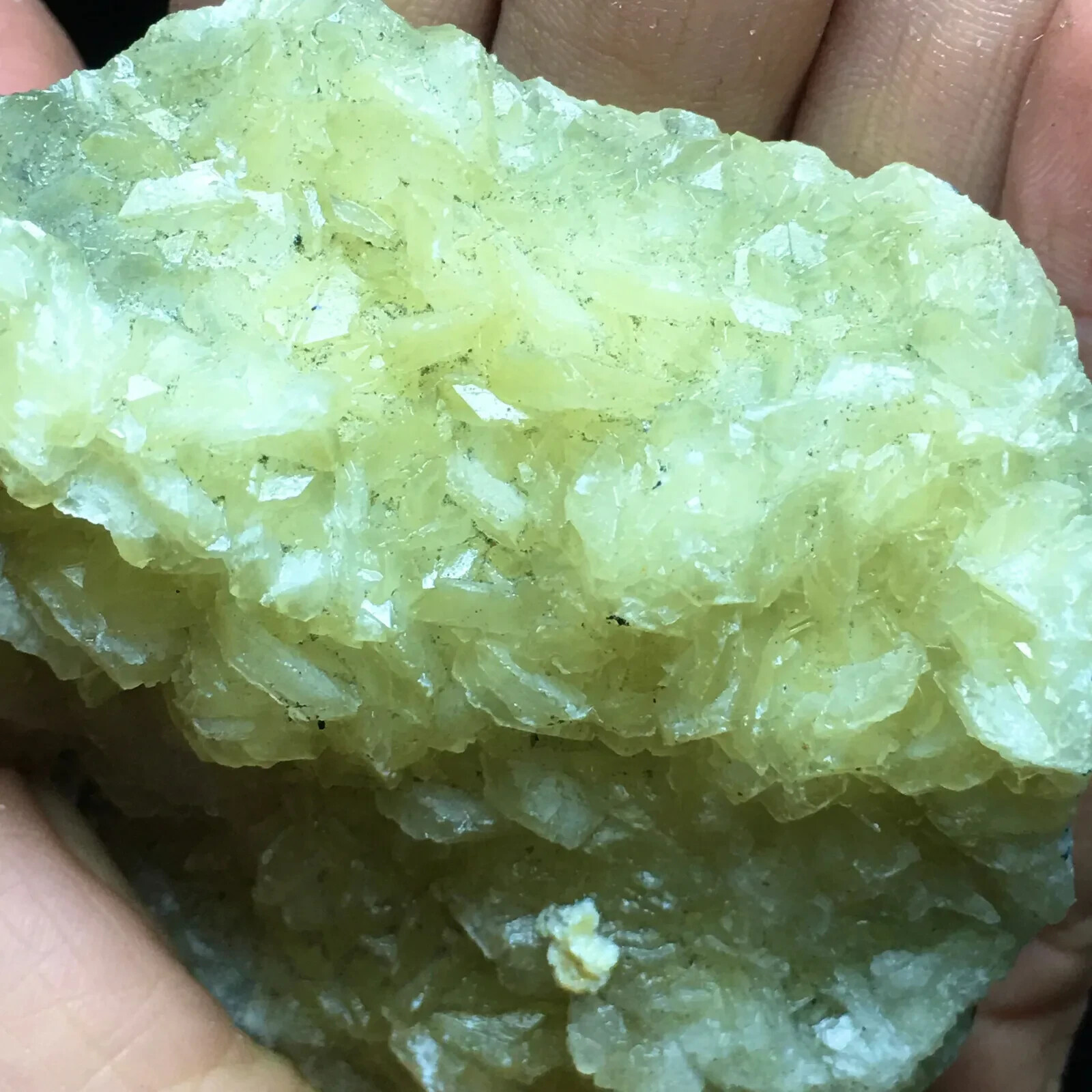 152g Natural Rare Yellow Translucent Filled Calcite comes from Fujian, China
