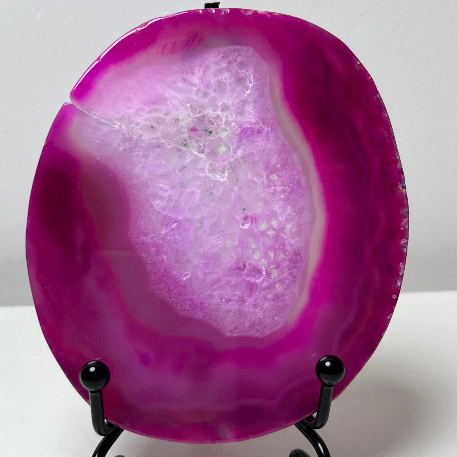 Natural agate Agate Geode Slab/Slice quartz crystal mineral specimen Reiki sa89