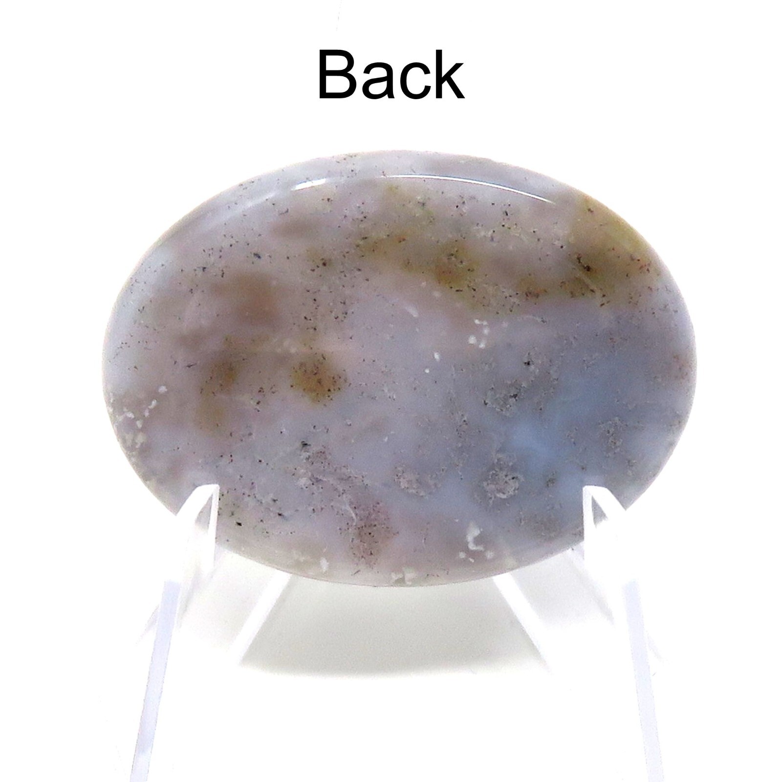 Moss Agate Worry Stone #604- 40mmX30mm or 1.5″x 1″ – 6mm Thick – Pocket Stone