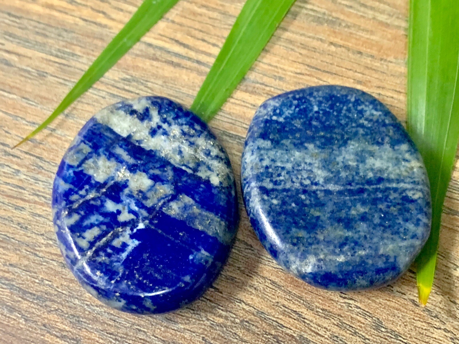 Lapis Palm Stone Soap Lapis Lazuli Smooth Stone Flat Specimen Reiki Chakra