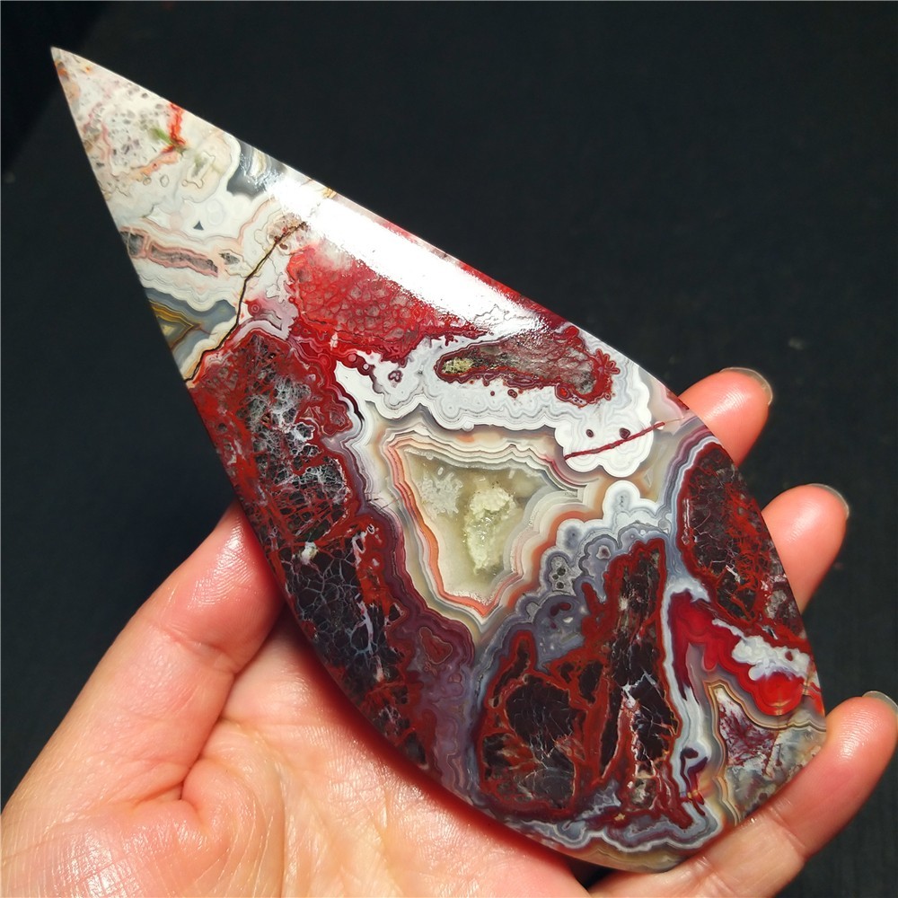 Natural Beautiful Crazy agate Stone Healing R120