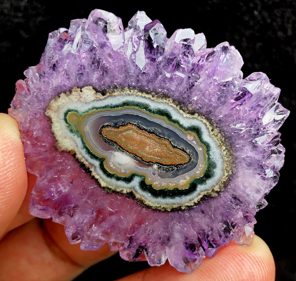 129CT WOW! Boutique Natural Trapiche Star Purple Amethyst Flower Specimen ip1365