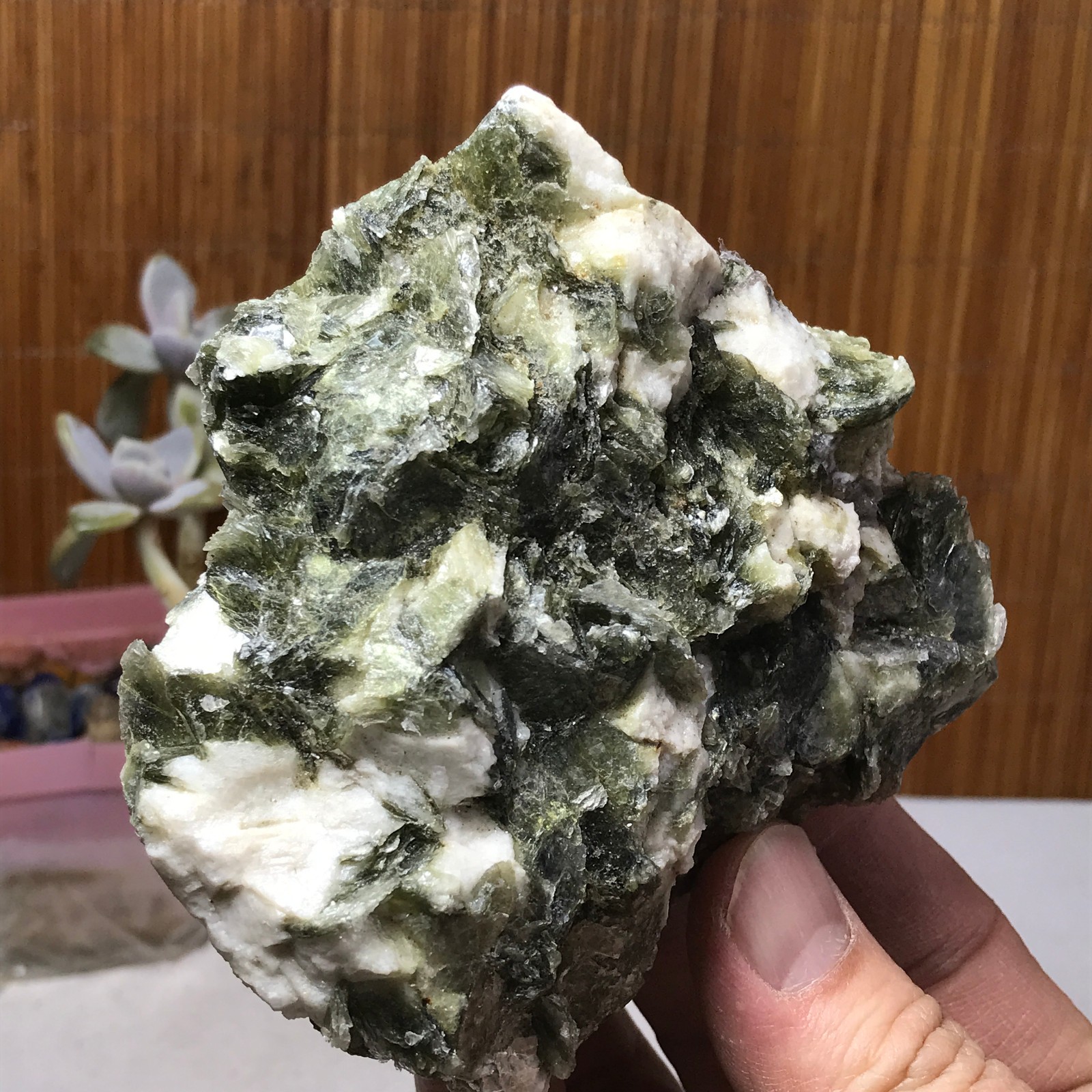 Natural Yellow mica lepidolite crystal specimen spiritual restoration 387g A6381