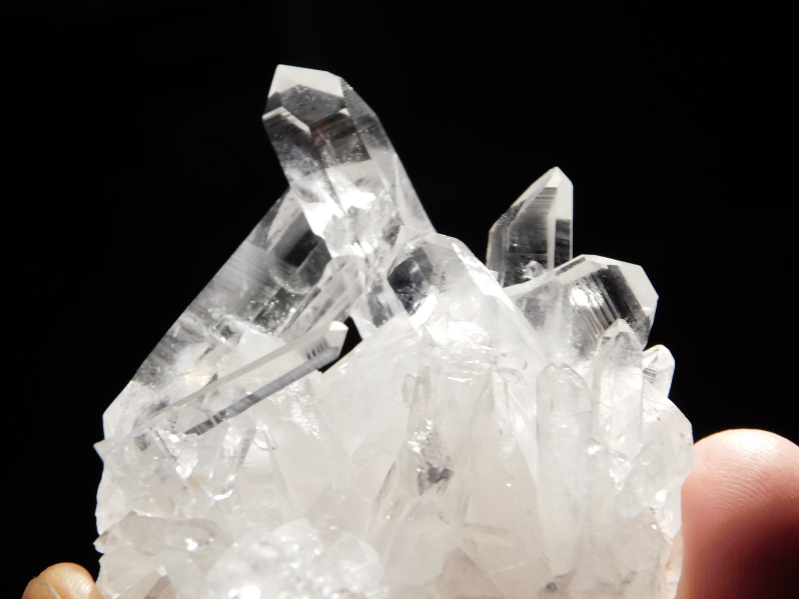 TRANSLUCENT Quartz Crystal Cluster From Collier Creek ARKANSAS 107gr