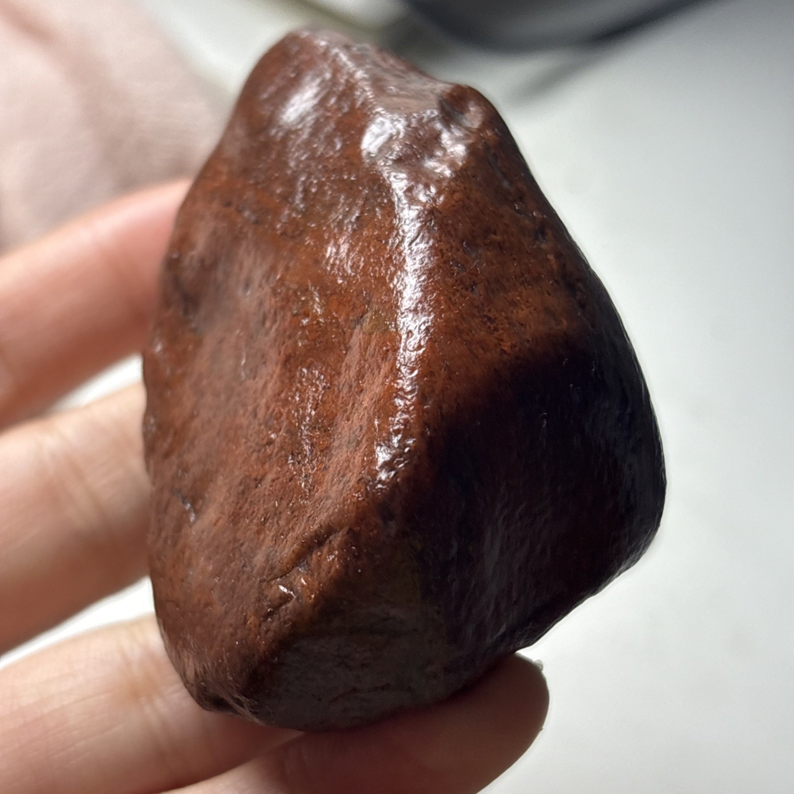 109g Natural Iddingsite meteorite specimen raw stone from China a3