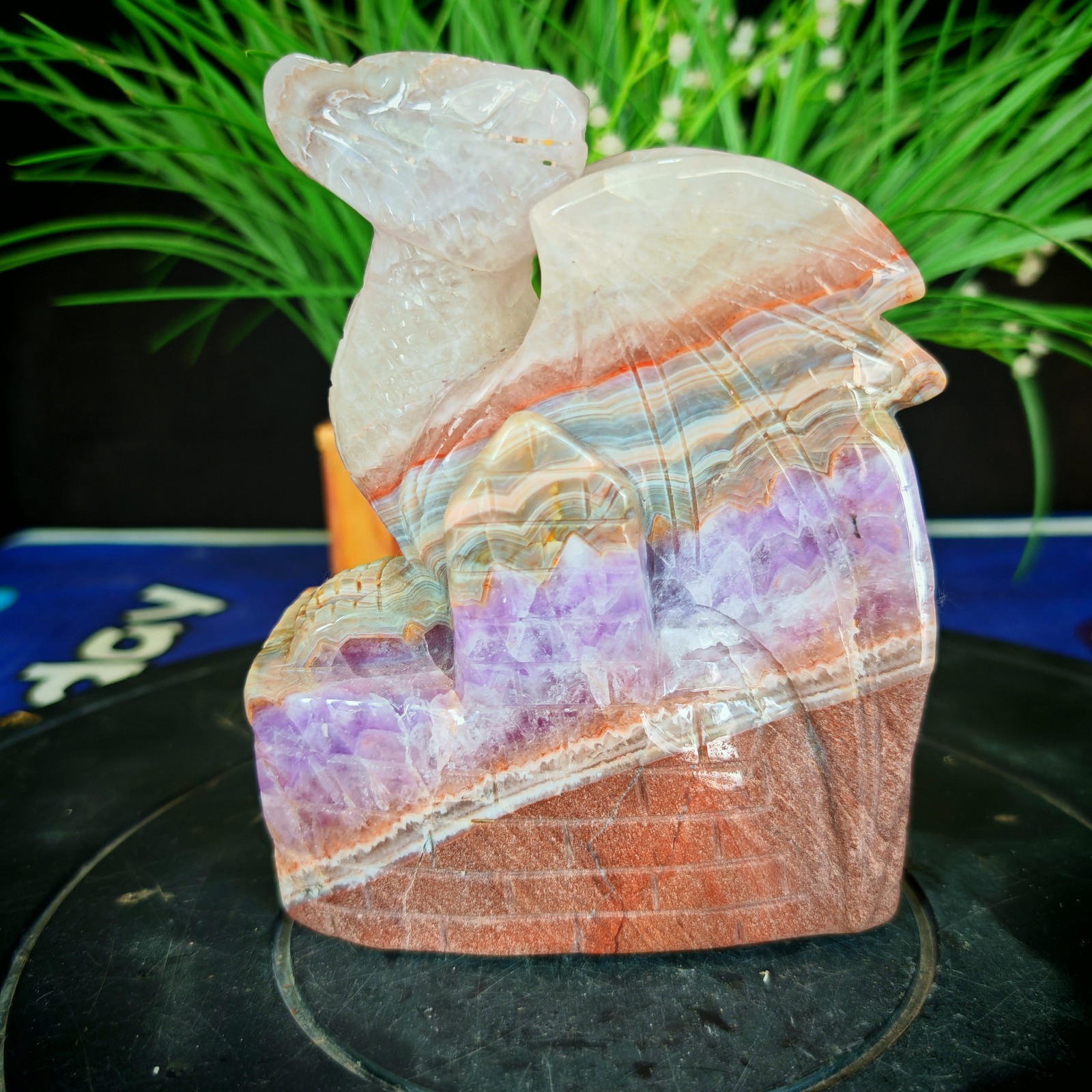 4.62LBTop natural crystal hand carved therapeutic artwork2.10kg