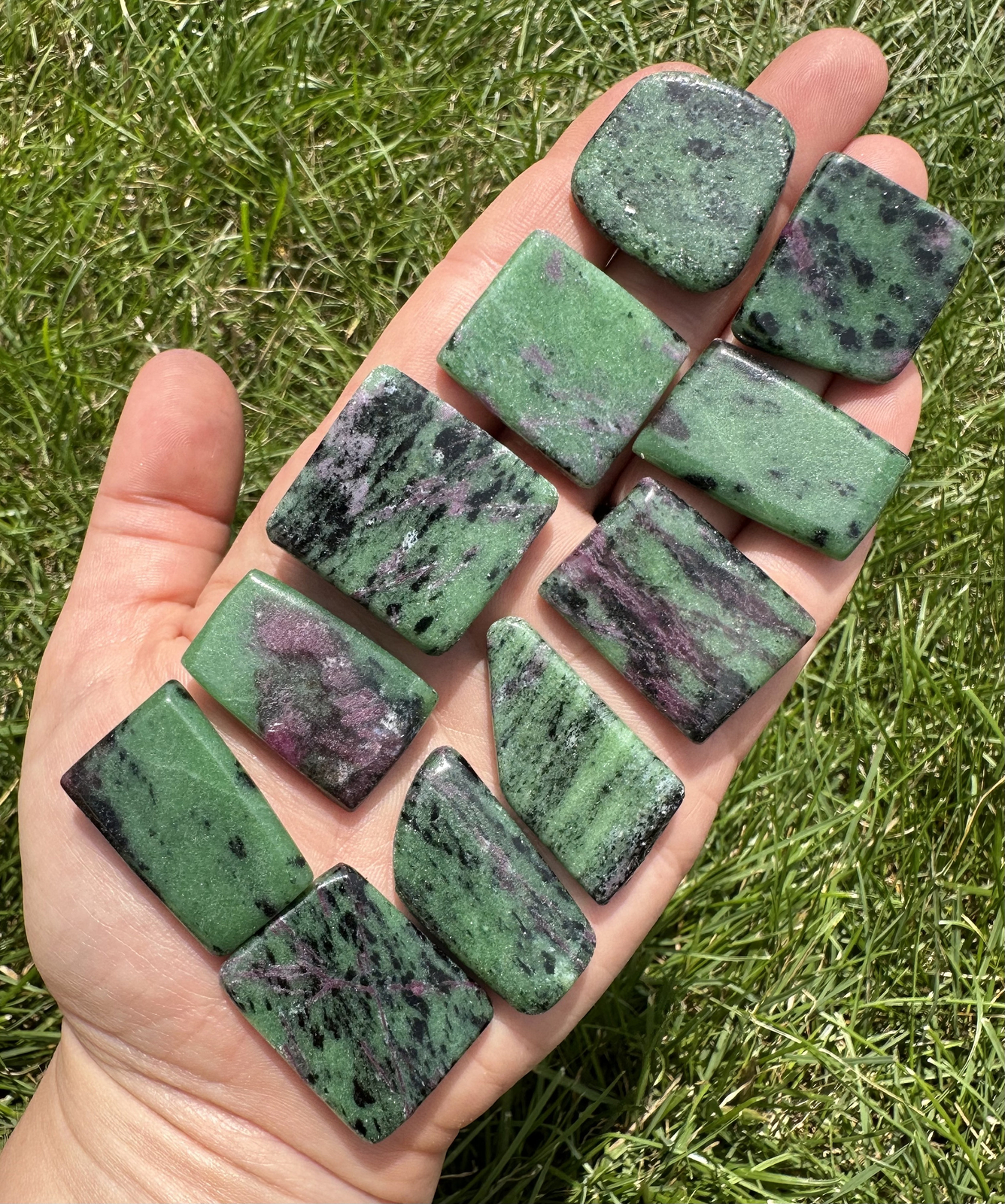 Ruby in Zoisite Slab, Natural Ruby In Zoisite from Tanzania