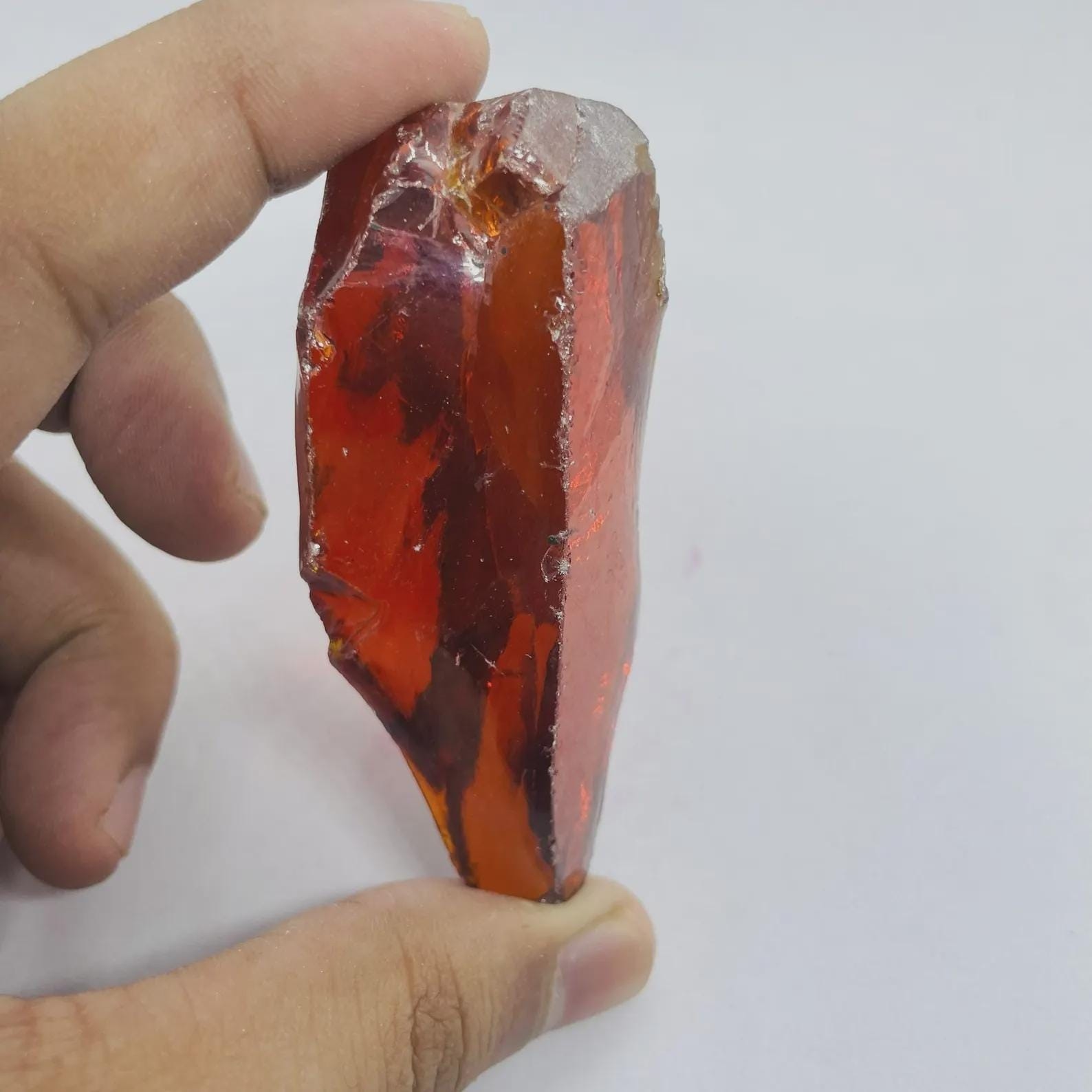 Orange Crystal Zircon Rough 300–350CT, Natural Raw Gem for Faceting Practice