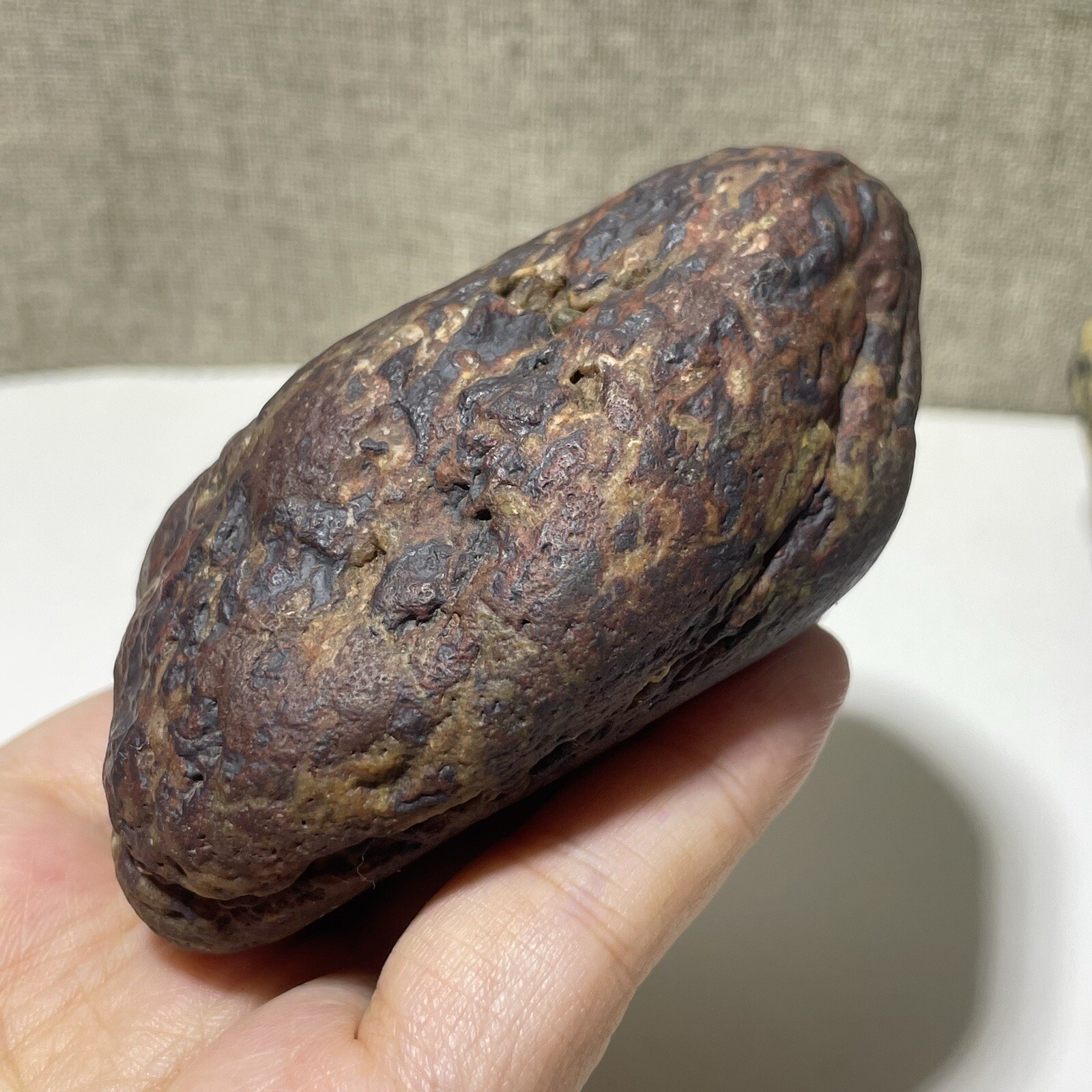 320g Natural Iddingsite meteorite specimen raw stone from China a6691