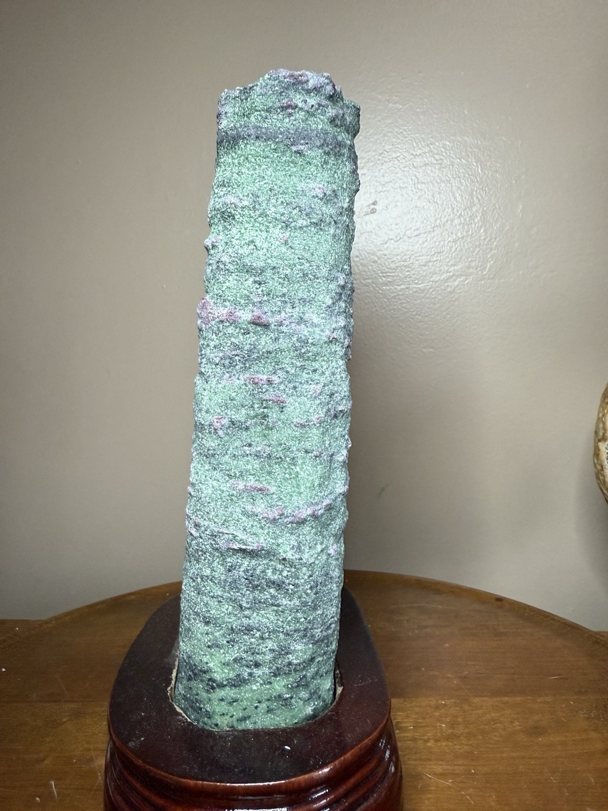 Ruby In Zoisite Raw Statement Specimen 9+ Pounds Custom Stand