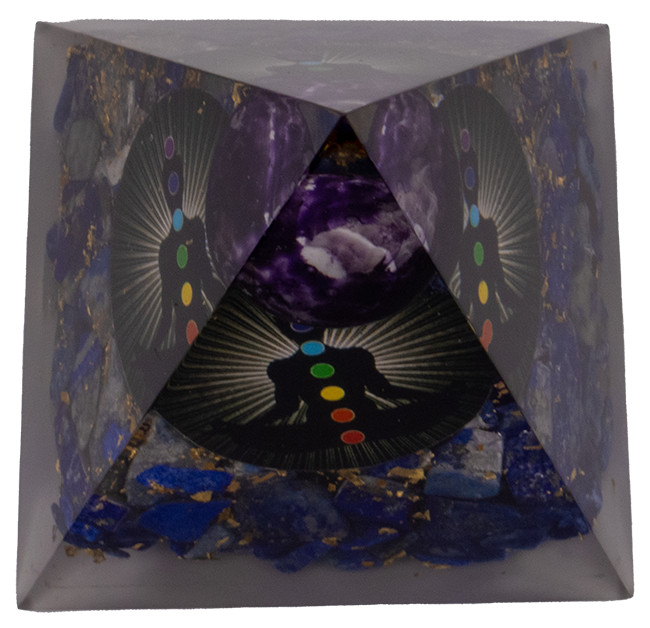 Lapis Lazuli Triangle Orgonite Pyramid – Vibe Products