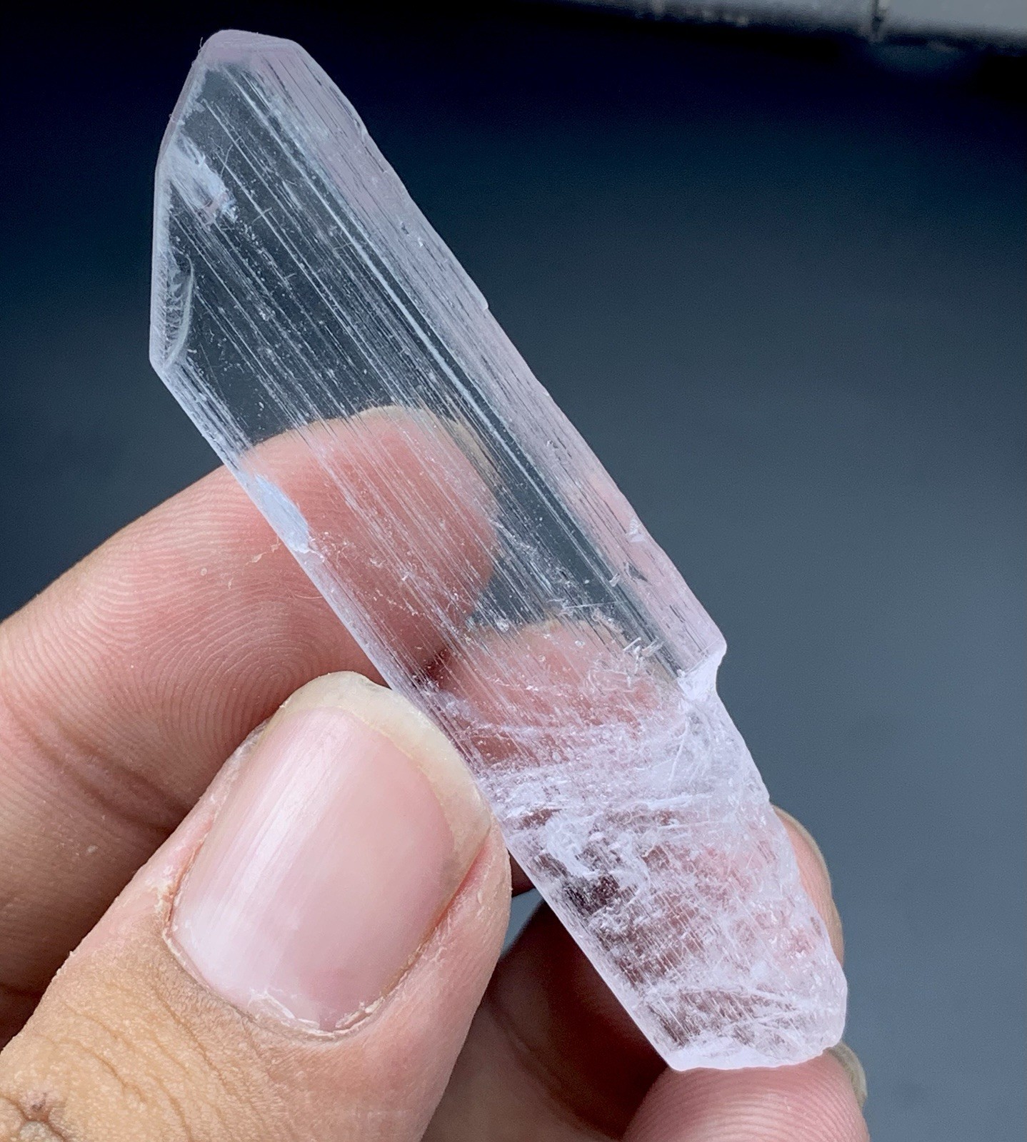 43 Cts Kunzite Crystal Specimen From Afghanistan.
