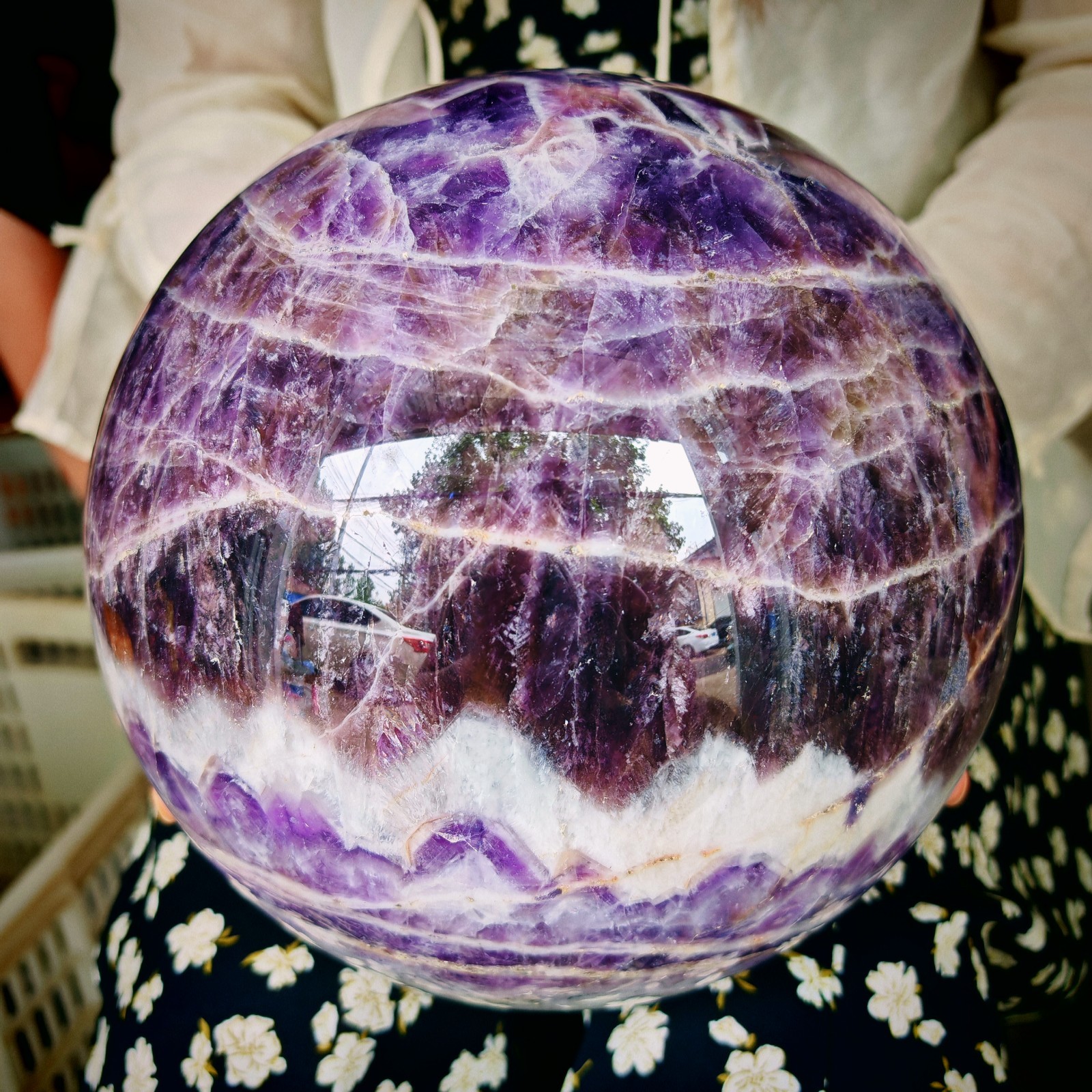 26.4LB Natural Crystal Dreamy Purple Crystal Ball lucky