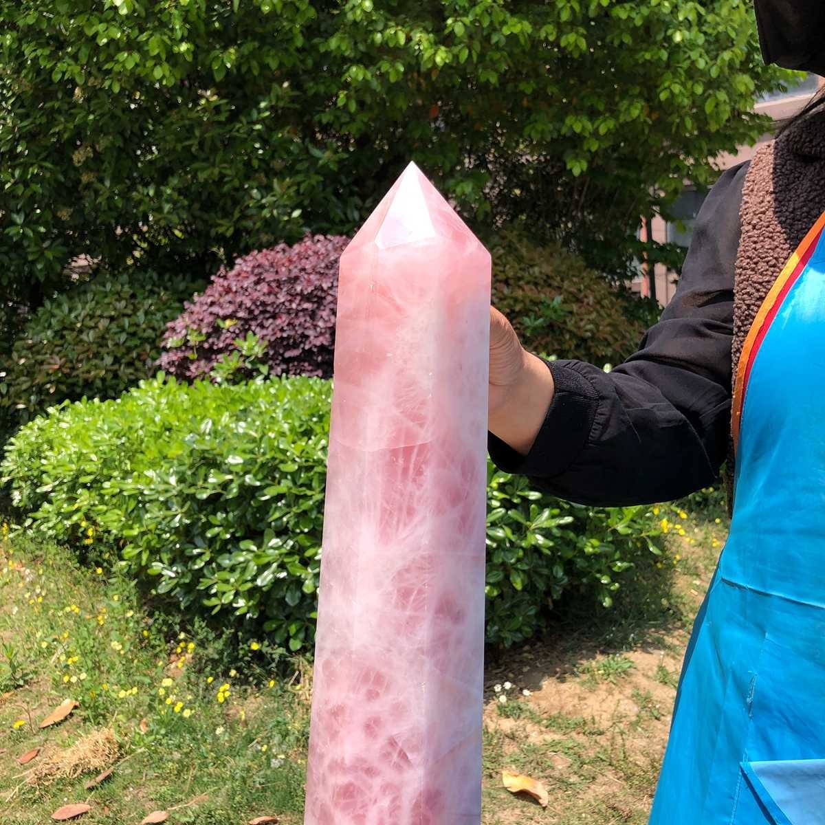 14.52LB Natural Powder Crystal Pillars Mineral Specimens Obelisk Healing 5051