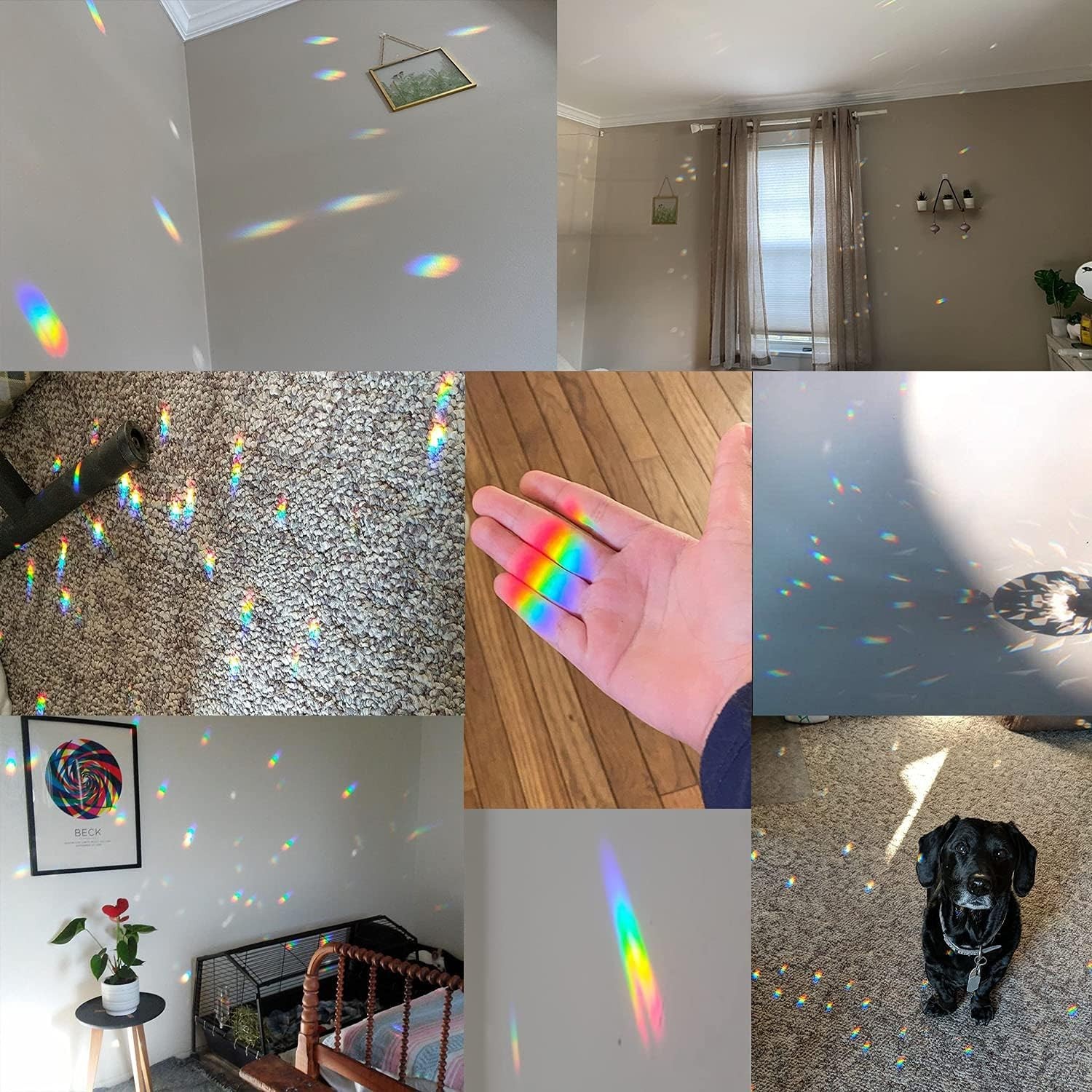 Clear Glass Crystal Ball Prisms with Stand, Window Rainbow Maker Sphere Facet…