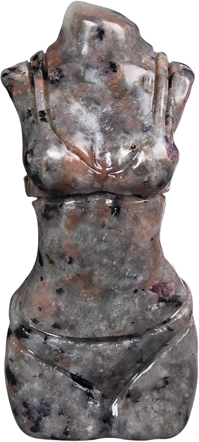 Pocket Flame Stone Goddess – Empowering Healing Crystal for Yoga & Meditation