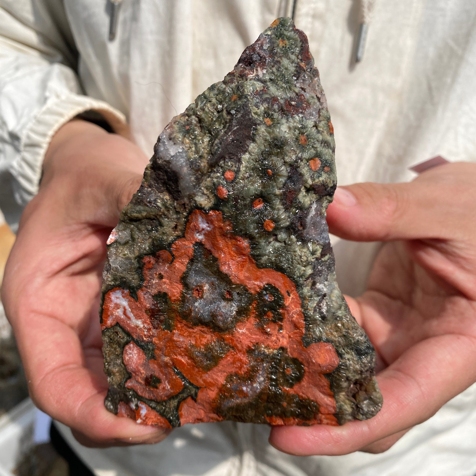 1lb Raw Natural colourful ocean jasper quartz crystal rough mineral specimen