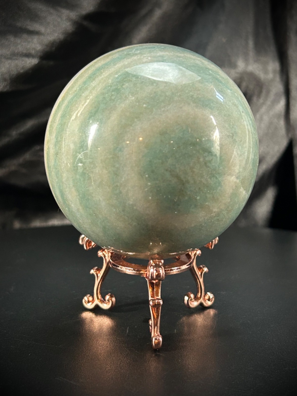 2.82″ Trolleite Sphere With Metal Stand 1lb 2.7oz (529 grams)
