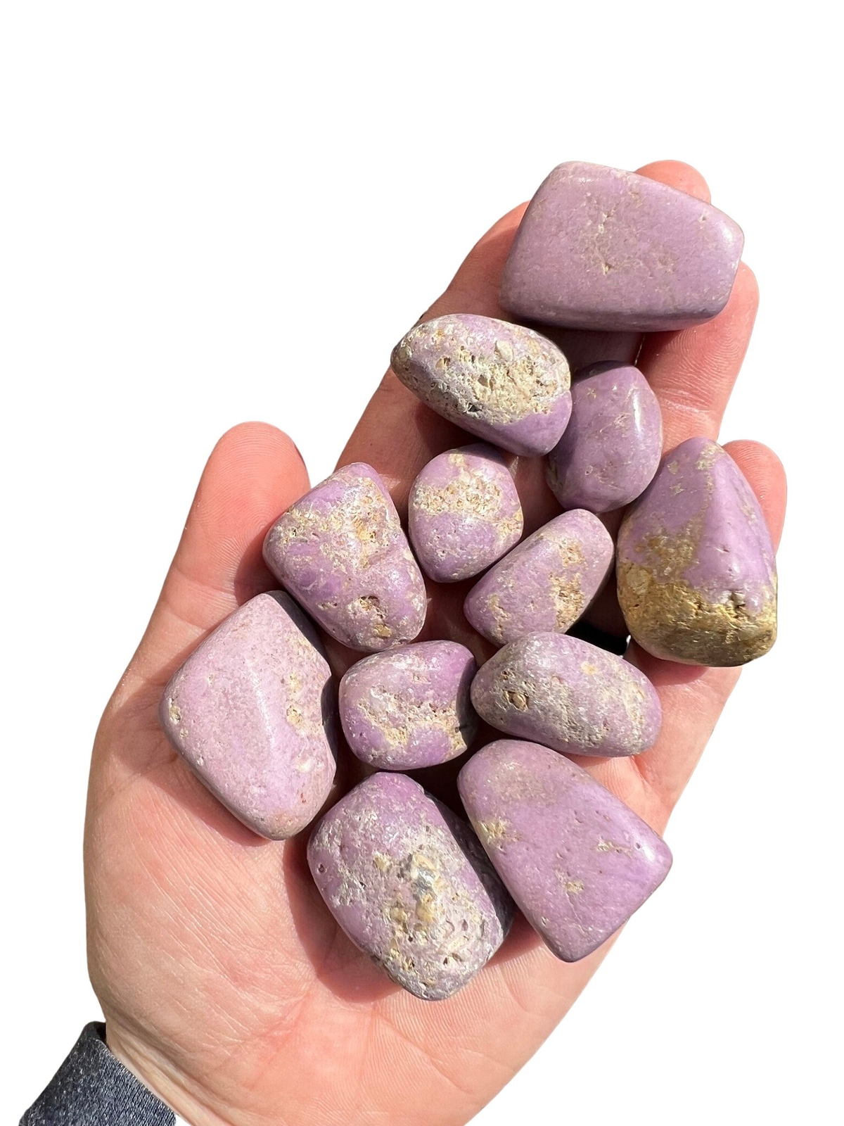 Phosphosiderite Tumbled Stone, Natural from Argentina