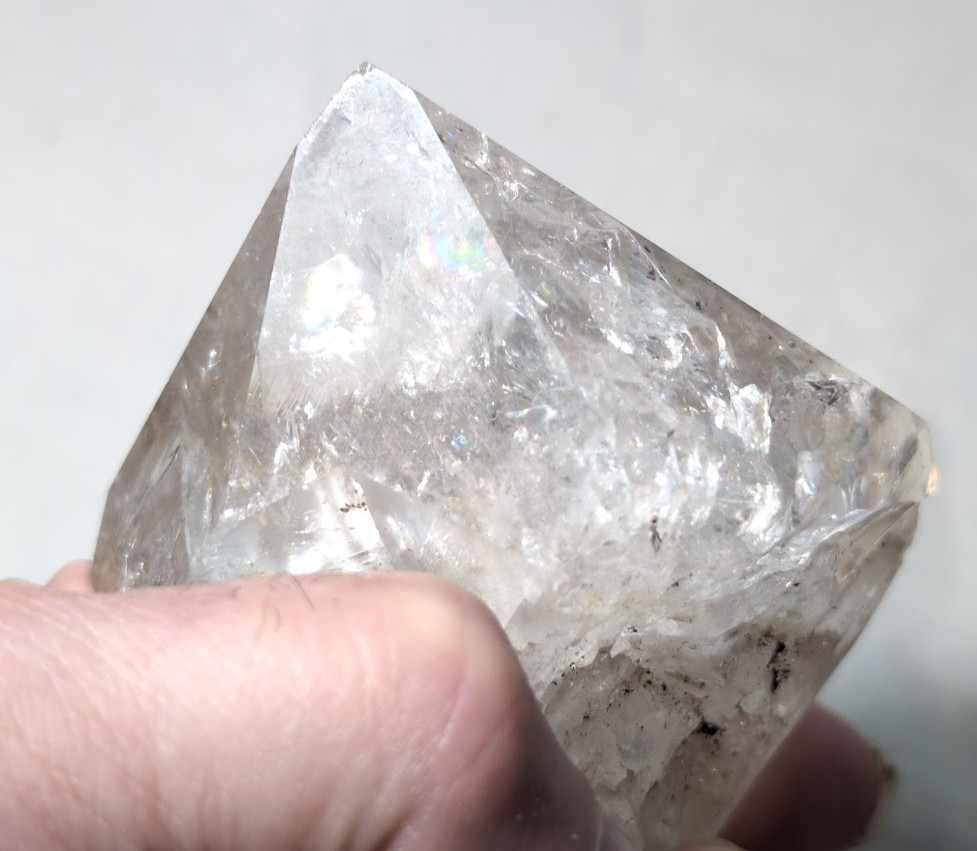 Medium Herkimer Diamond Quartz Crystal Point 3.5″ 15 oz Fonda NY