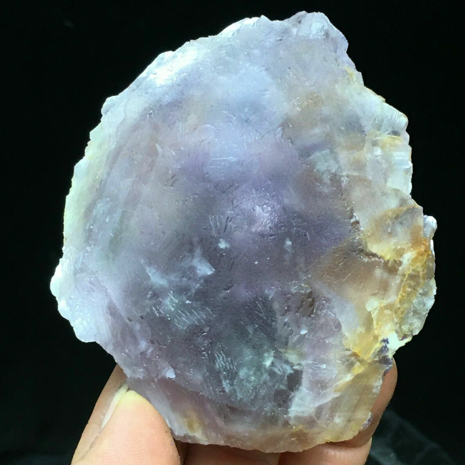207g Purple Translucent Octahedral Fluorite Crystal Mineral Specimen