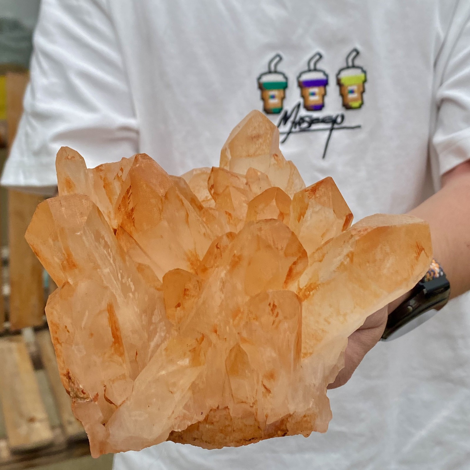 3.65LB Natural Clear Beautiful White QUARTZ Crystal Cluster Specimen Healing
