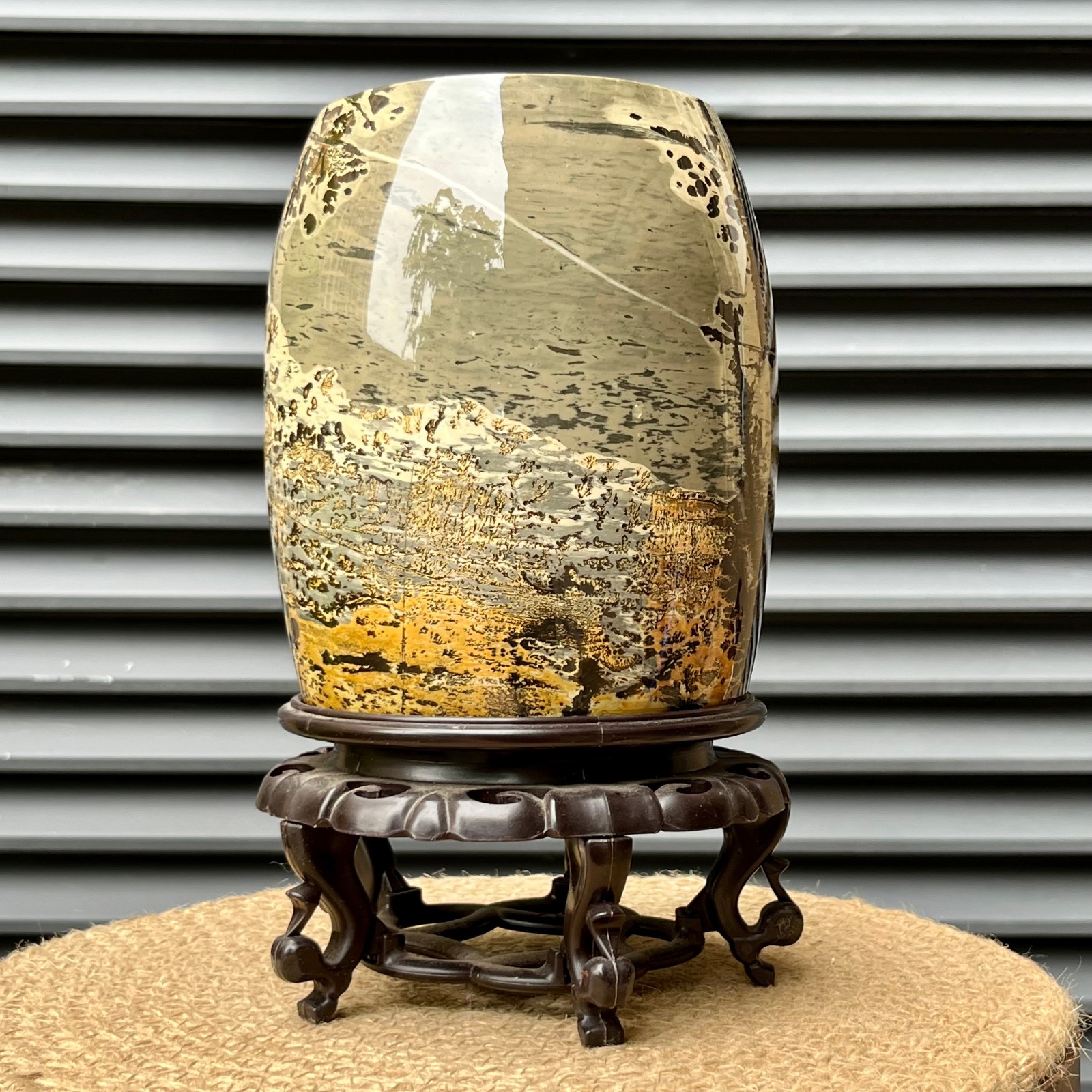 5.1 lb Unique Polished Stone Brush Crystal Mineral Gift Birthday Father’s Day