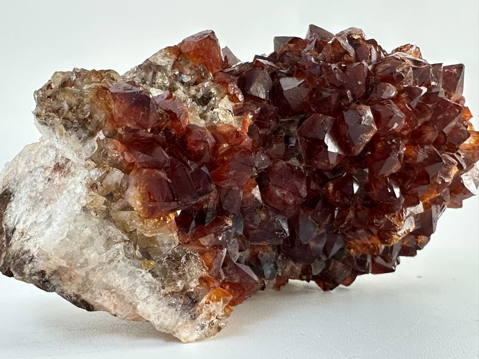 Natural Orange Brown Crystal Mineral Specimen Cluster Raw Display Stone