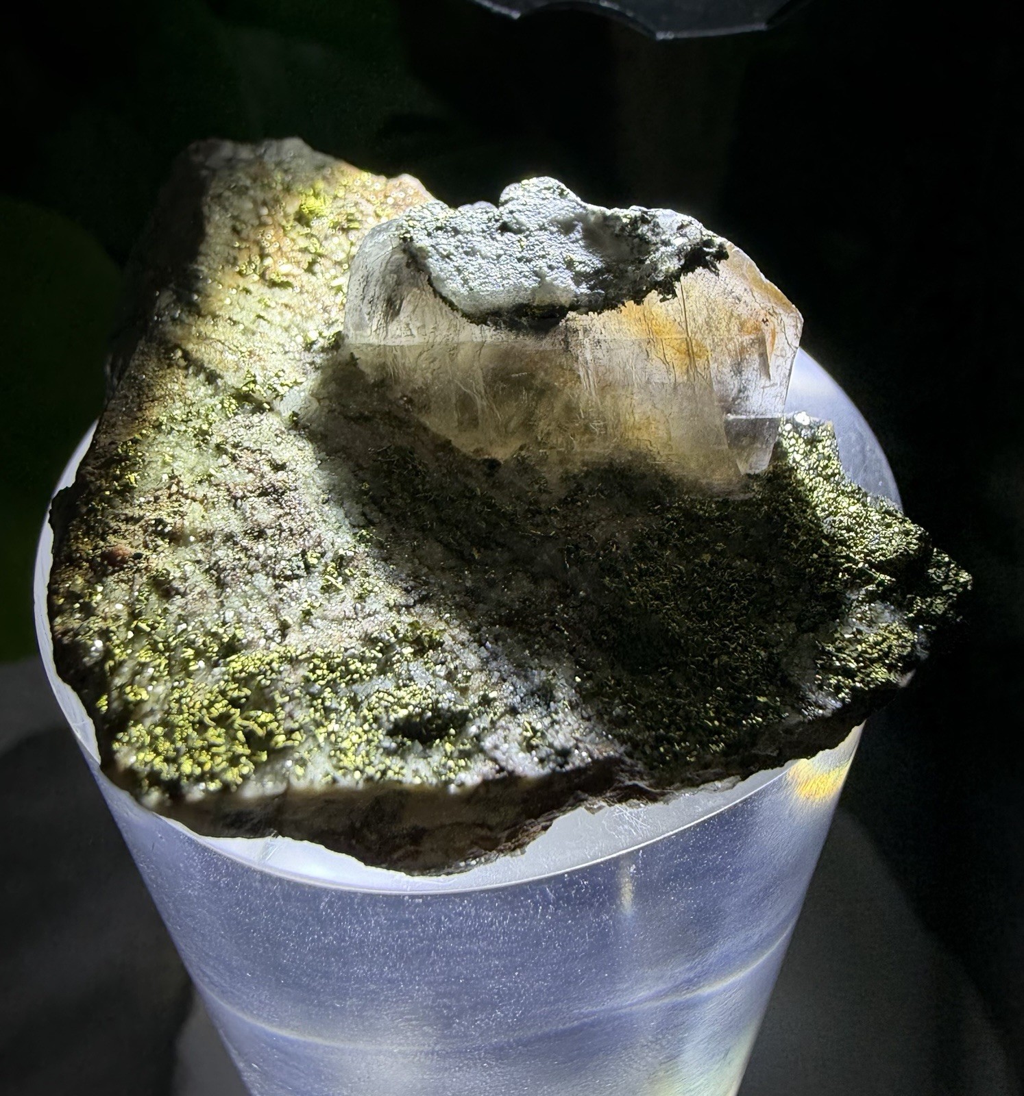Crystal 30g Garden Quartz On Matrix With Chalcopyrite Specimen Mineral Raw