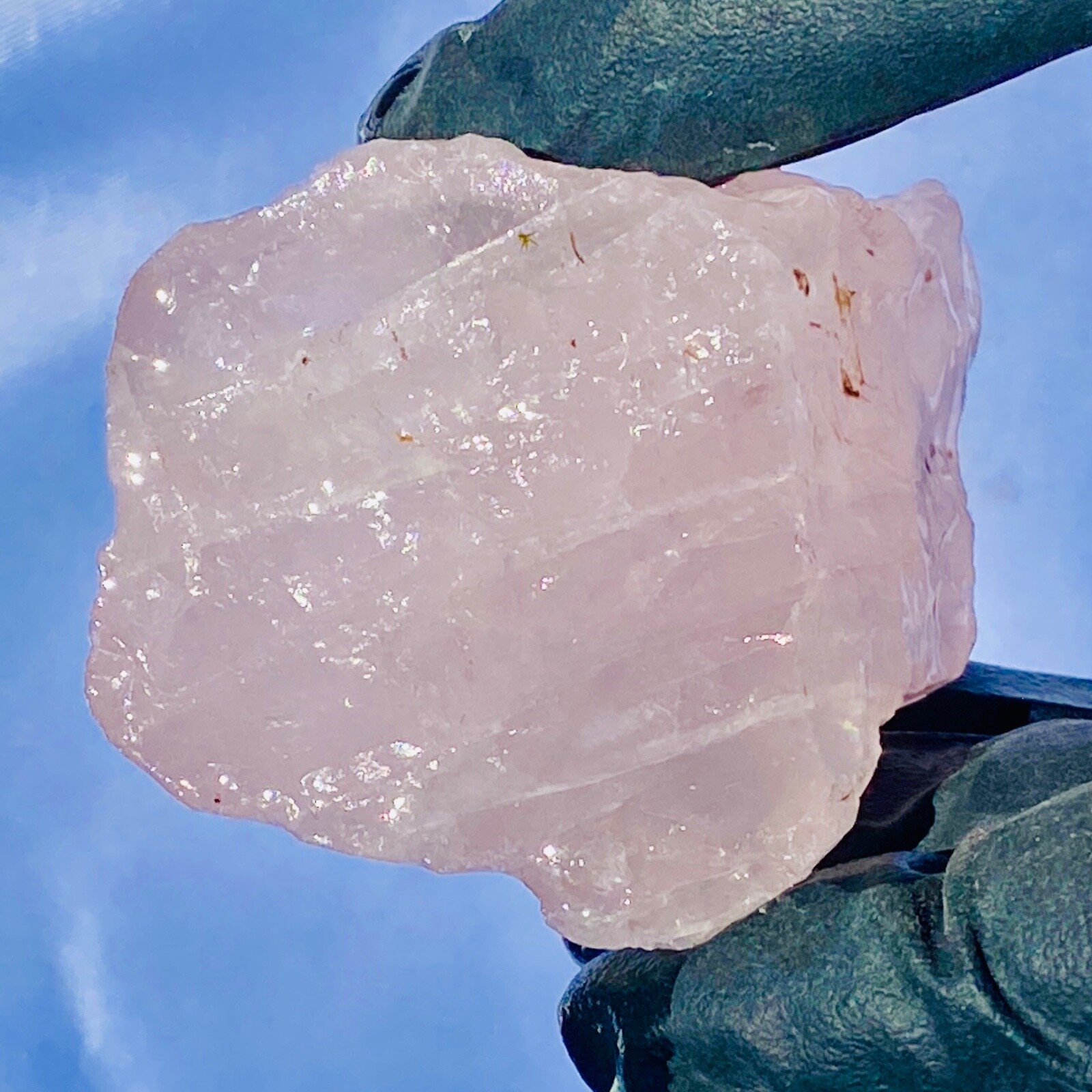 Madagascar Pink Rose Quartz Raw Rough Stone Crystal Natural Rock Random Pull