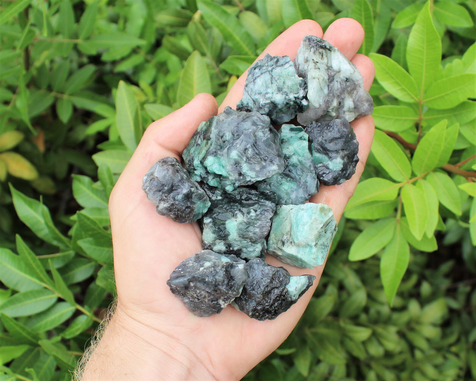 Rough Natural Emerald Box Lot – ‘A’ Grade Raw Emerald Crystals, 10 – 18 Pieces
