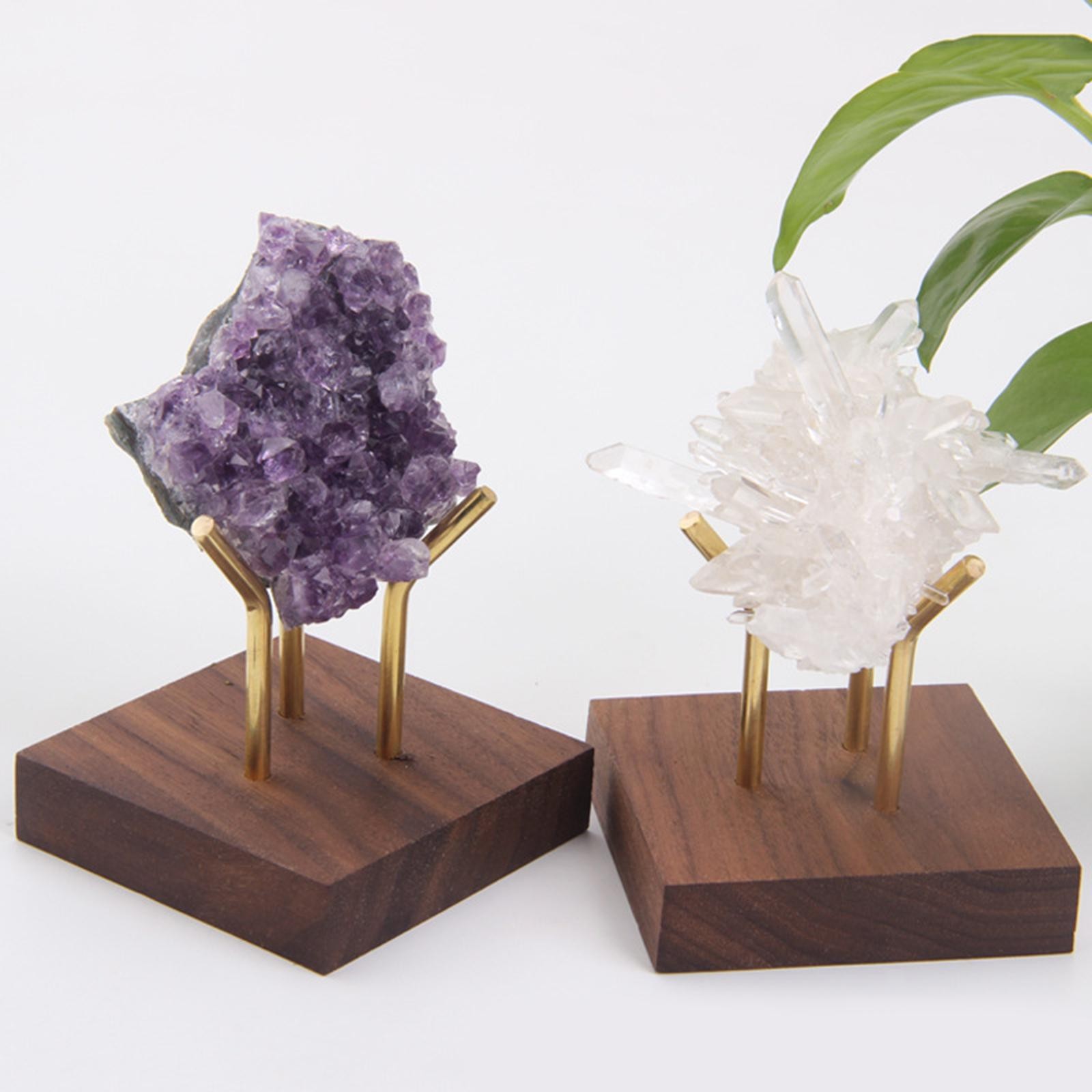 Display Stand Pedestal Support Marbles Gems Base for Minerals Fossils Rocks