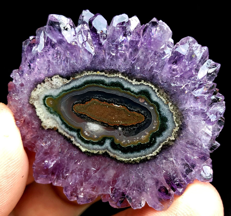 129CT WOW! Boutique Natural Trapiche Star Purple Amethyst Flower Specimen ip1365