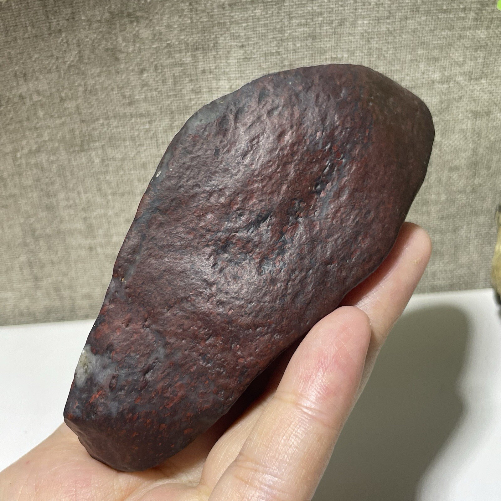 217g Natural Iddingsite meteorite specimen raw stone from China a6638