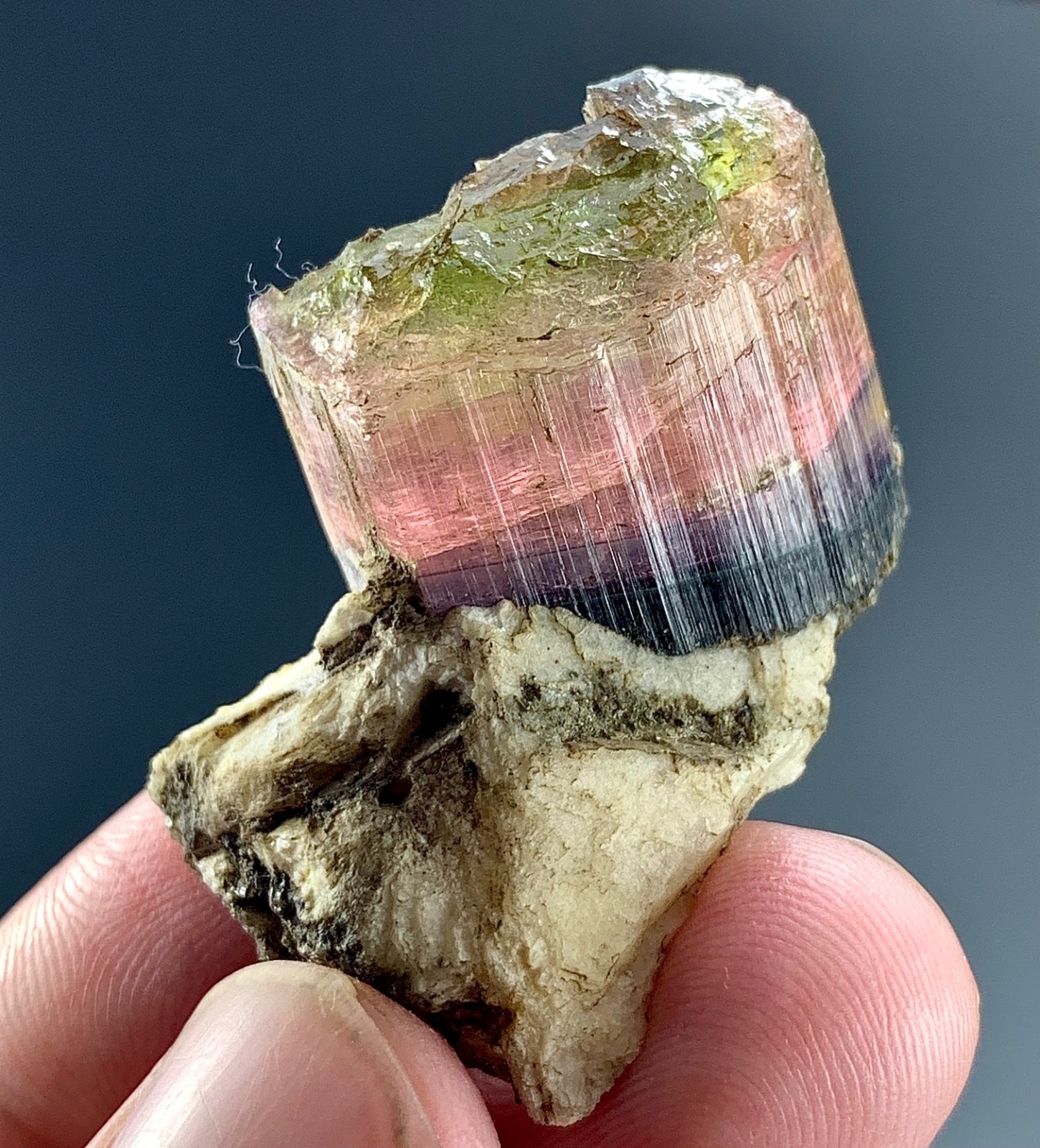 Natural Multicolor Tourmaline Crystal specimen from Afghanistan | 58 CTs
