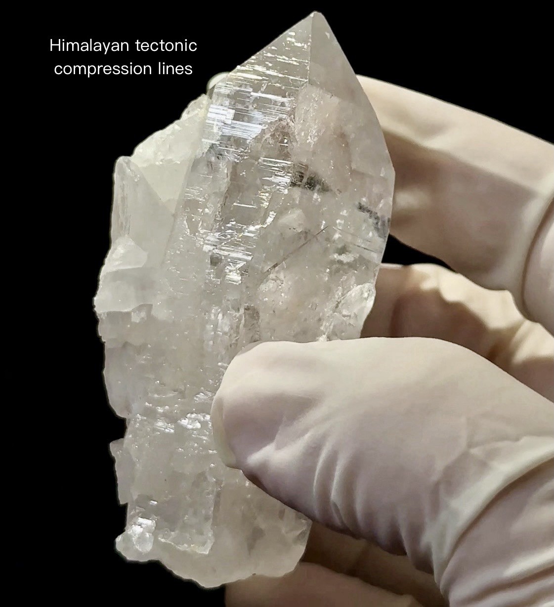 “Frosted Silver Nest” Hashupi Himalayan Quartz Druzy Recrystallized Crystal