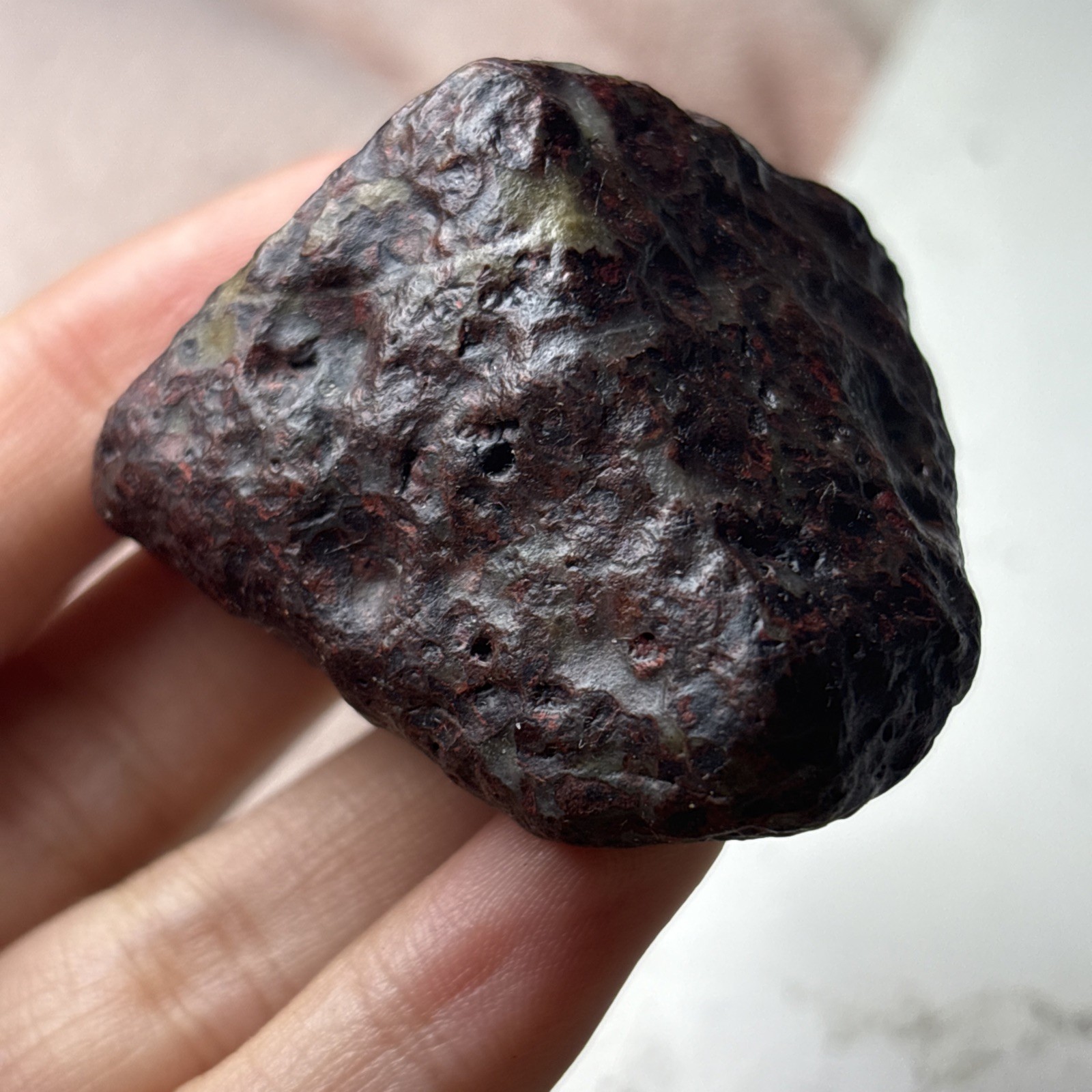 66g Natural Iddingsite meteorite specimen raw stone from China a7