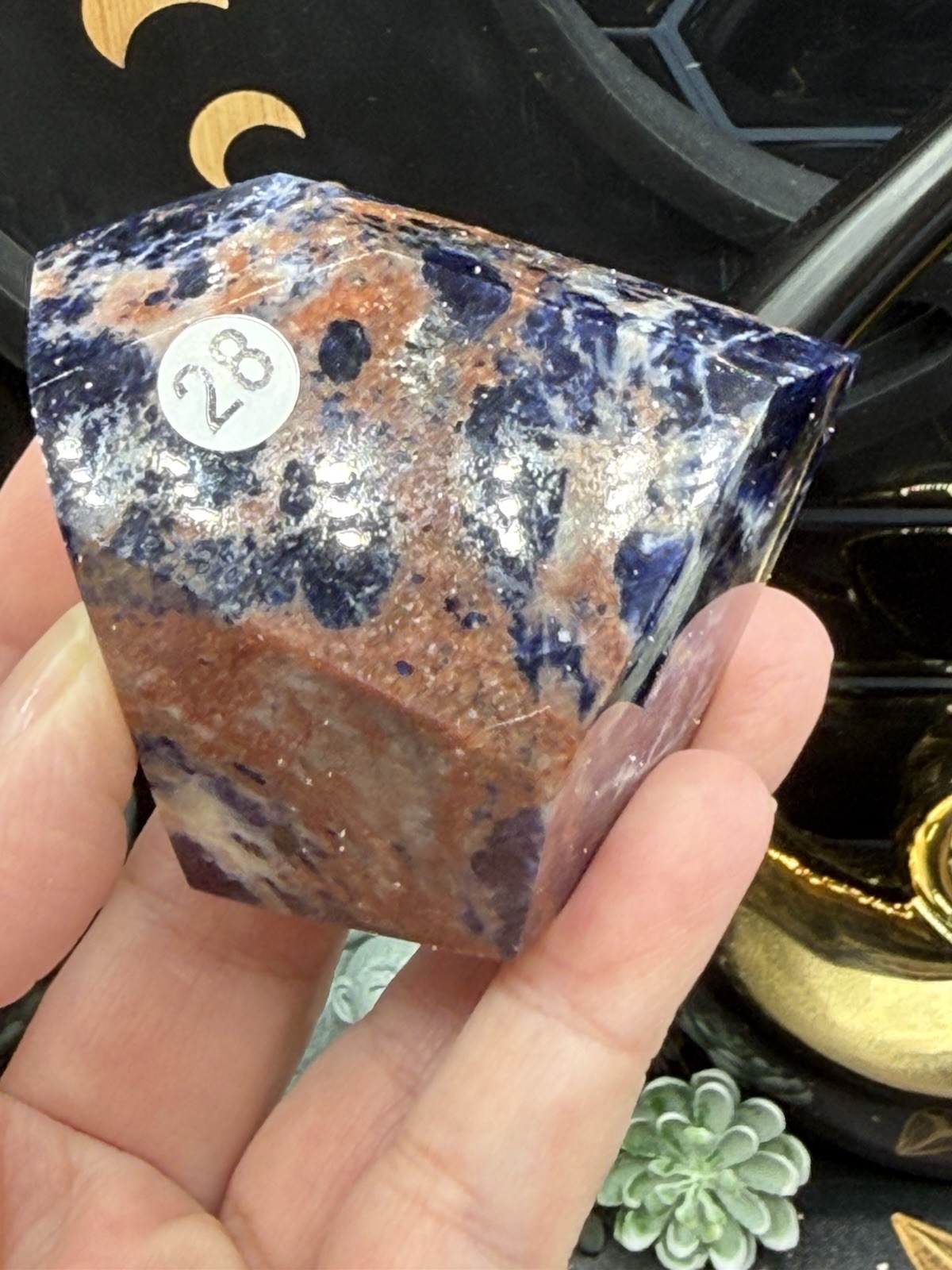 Natural Sodalite Freeform HQ Polish really nice! Free shipping