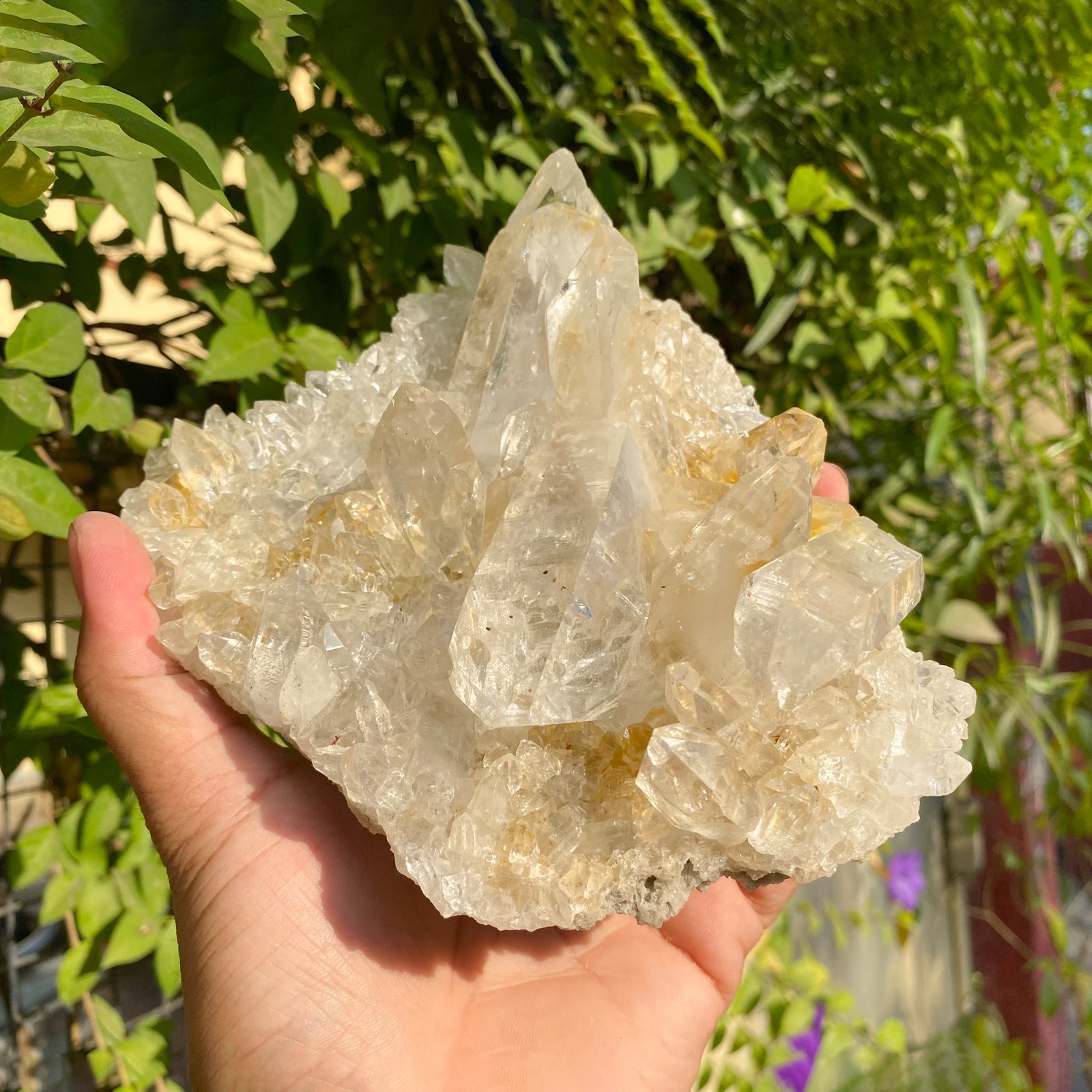 Samadhi Quartz Natural Himalayan Yellow Hue for Energy 1.54 lbs