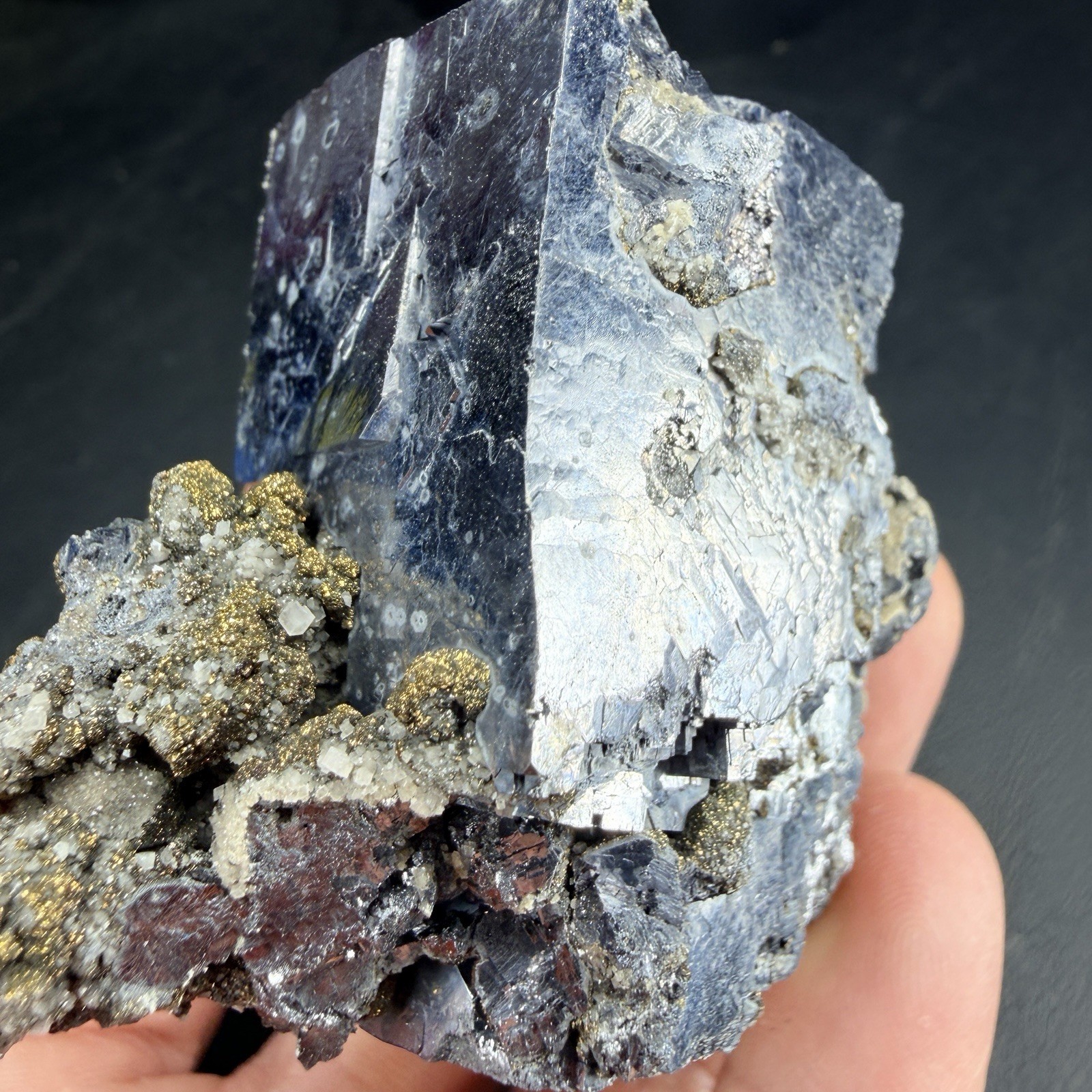 Galena Chalcopyrite Dolomite Crystal Combo / Missouri *Video*