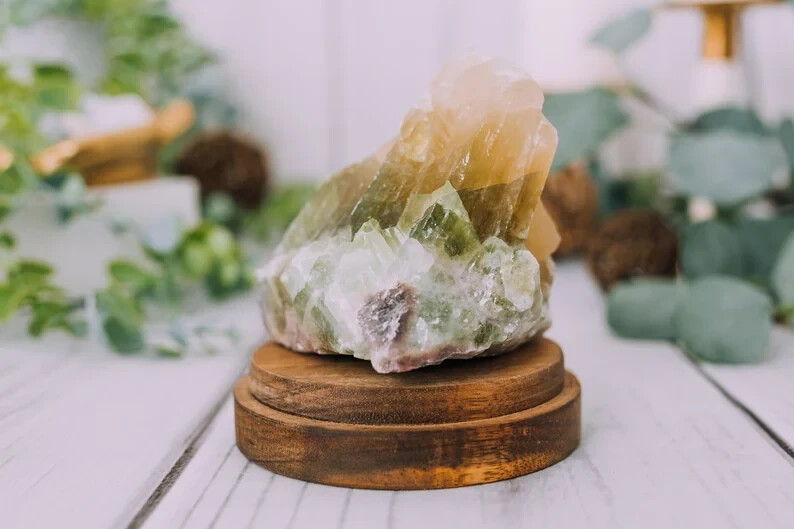 GIANT Green Calcite Stones Large Raw Healing Crystals Natural Lapidary Rocks