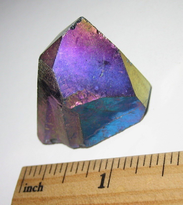 1.4″ BEAUTIFUL TITANIUM QUARTZ CRYSTAL MINERAL POINT (TREATED IN USA) ~ 21.4g *1