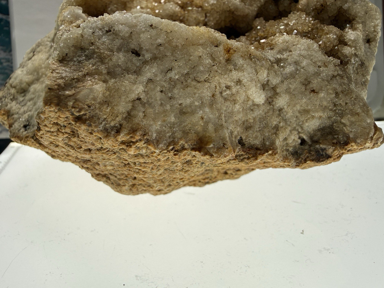 Large Quartz Crystal Geode Mineral Annville, Kentucky USA 3lb 8oz