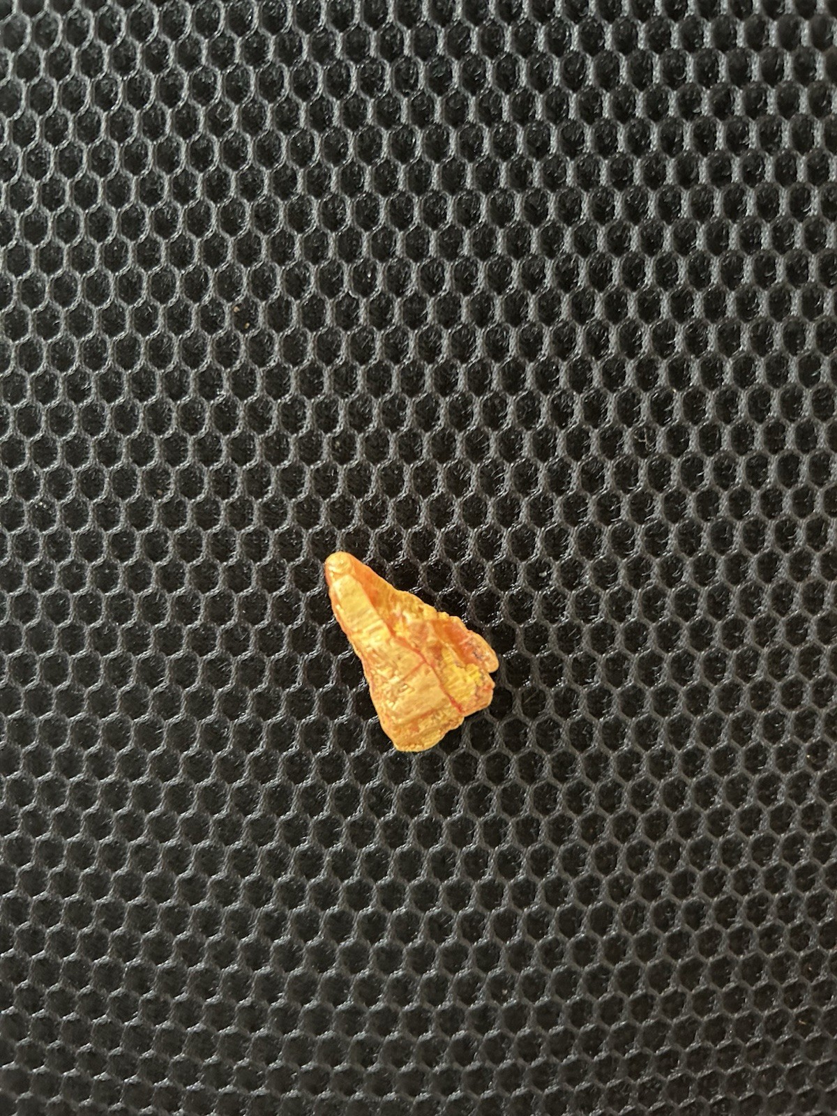 Raw Amber Bright Orange-Gold Color