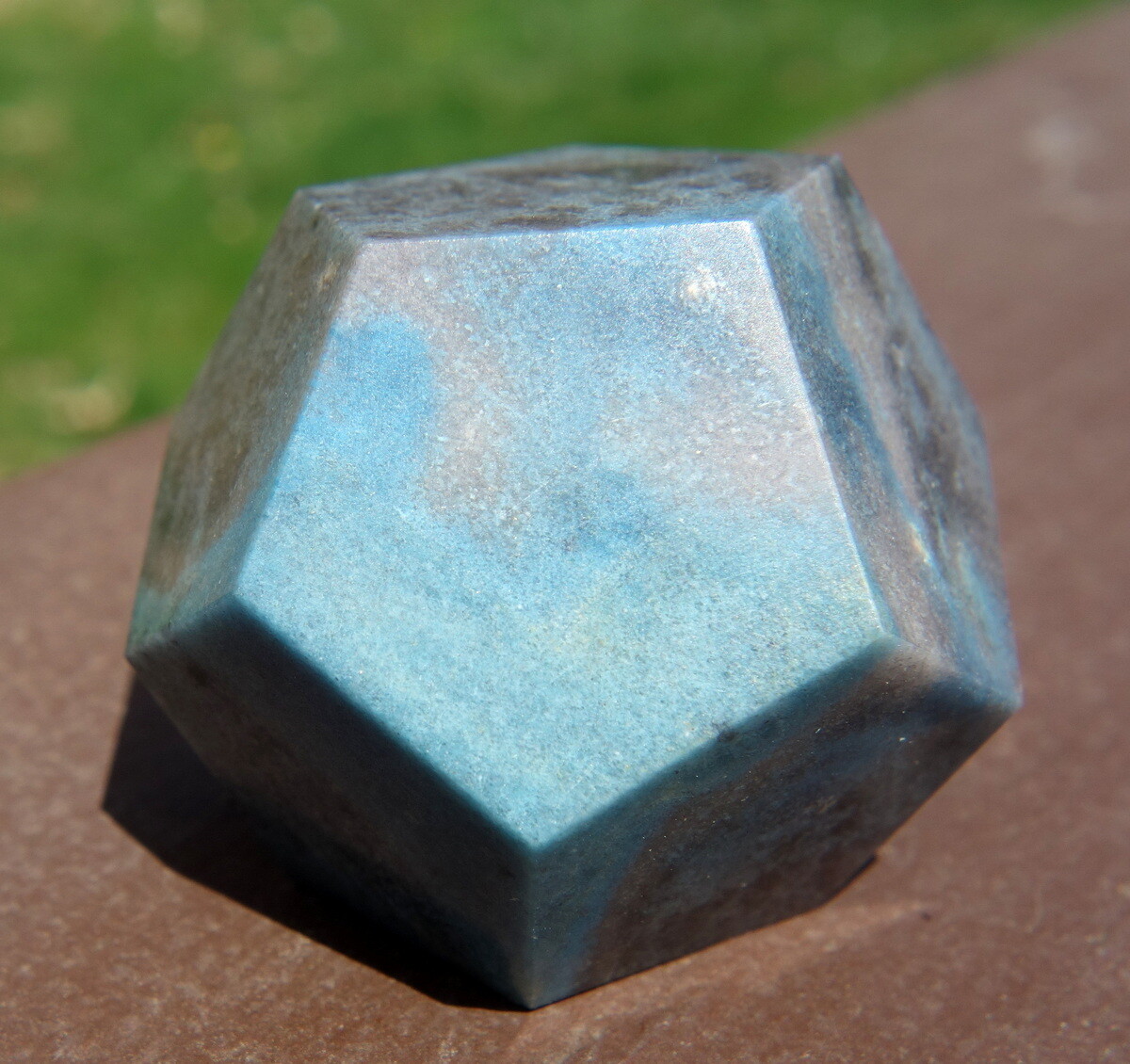 Trolleite Dodecahedron Crystal Carving