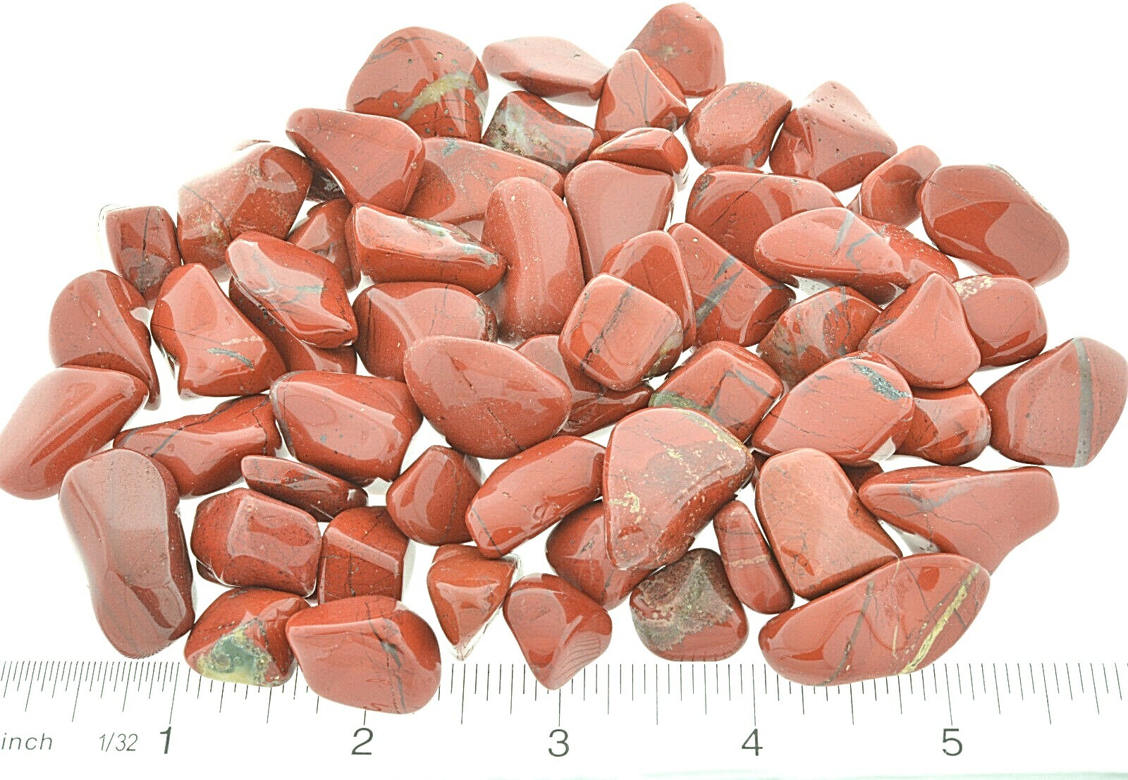 10 Red Jasper 15-20mm Healing Crystals Tumbled Stones Astral Travel Protection