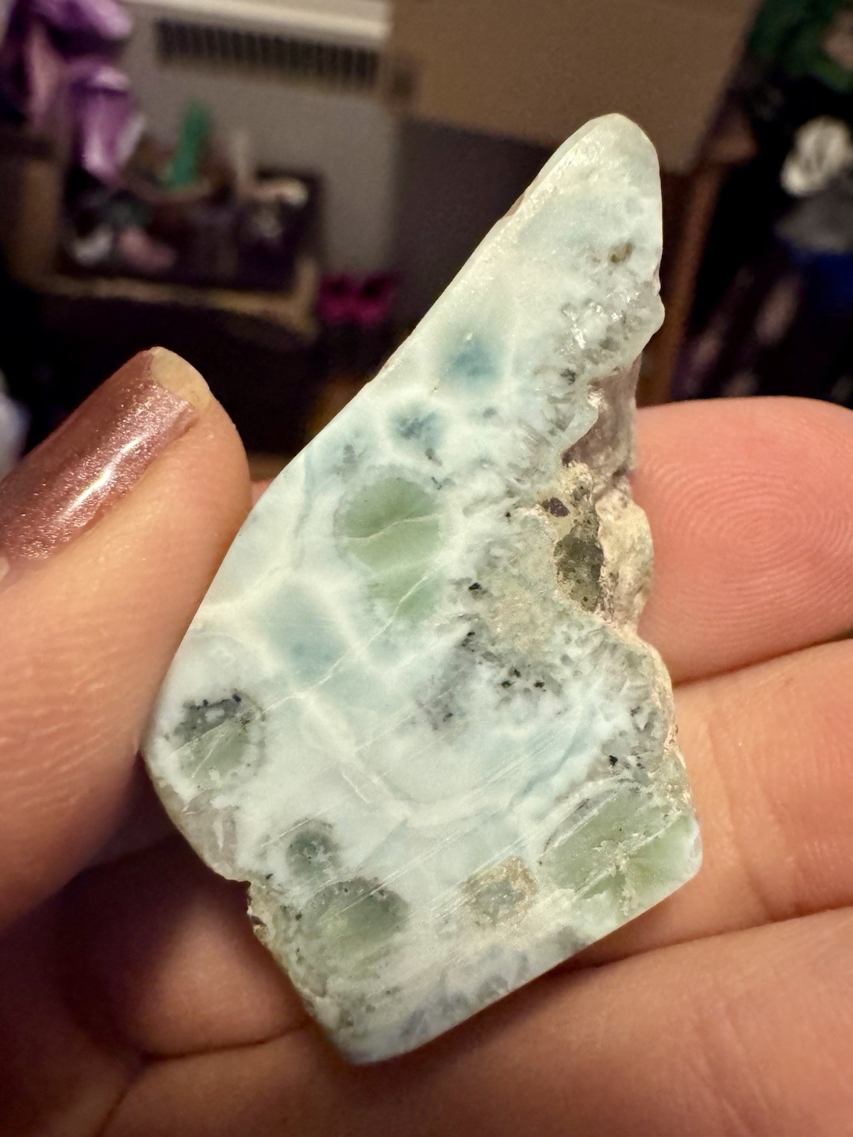 Beautiful Dominican Republic Larimar 17 Grams.