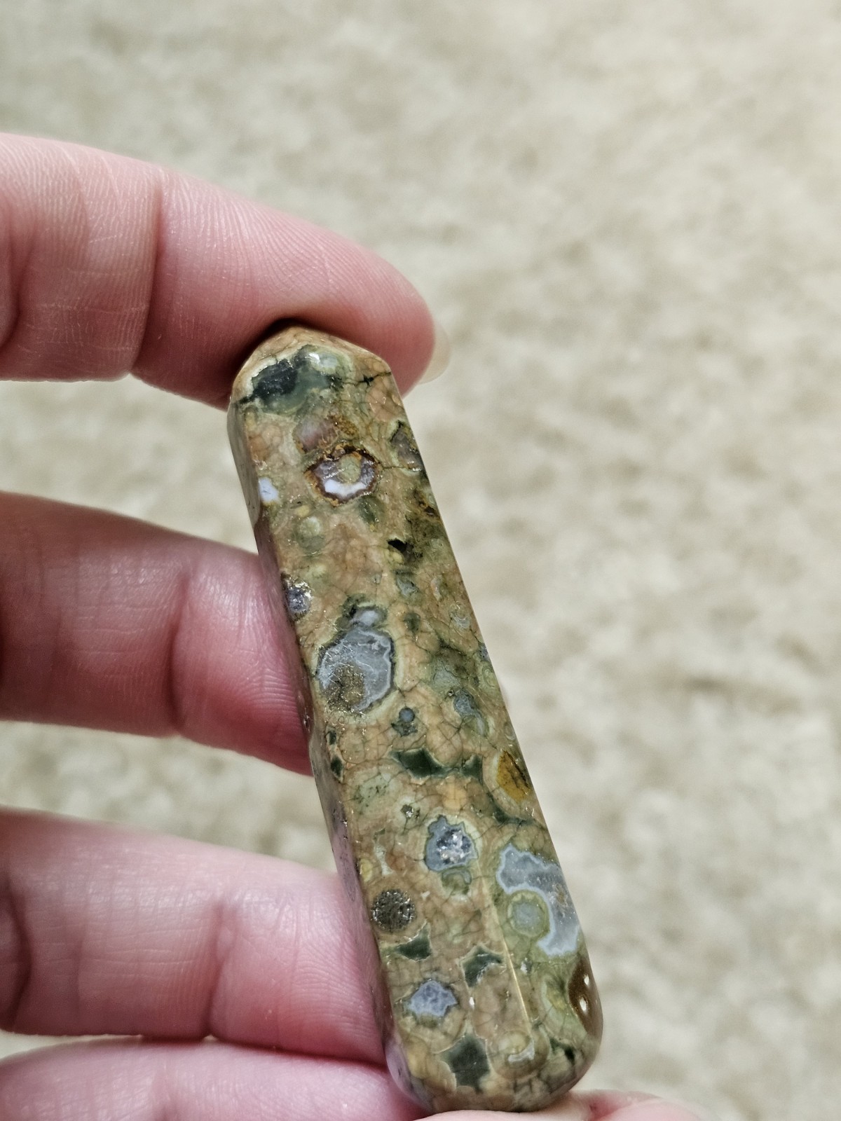 Small Jasper Massage Wand, Crystals & Stones, Mineral Specimen, Metaphysical