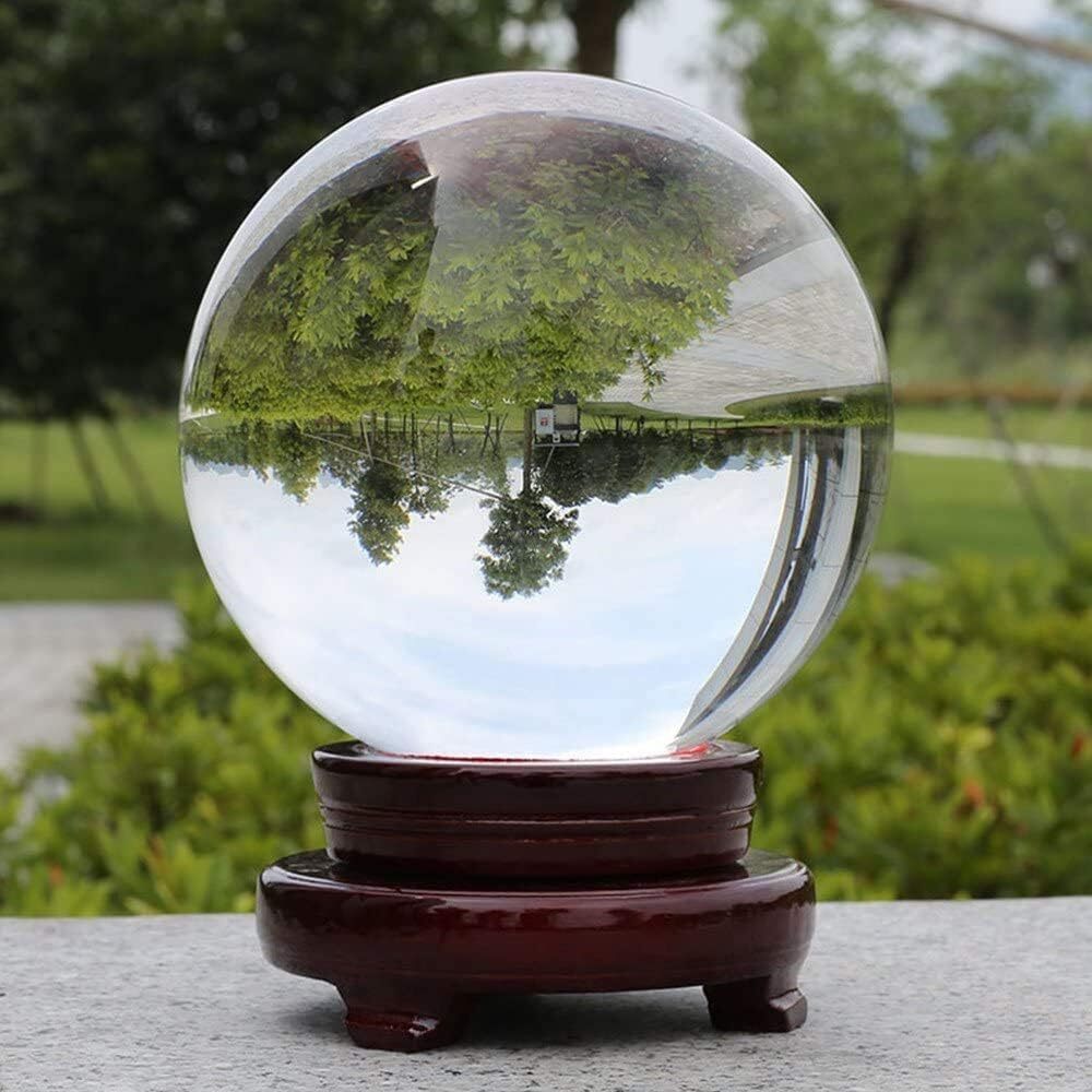 200mm 7.87″ Clear Crystal Ball Large Sphere Free Stand Venue Decoration