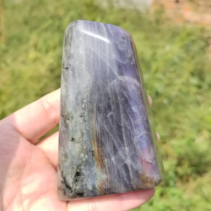AAA+ Natural Labradorite Mineral Specimen Quartz Crystal Spectrolite Stone 280g